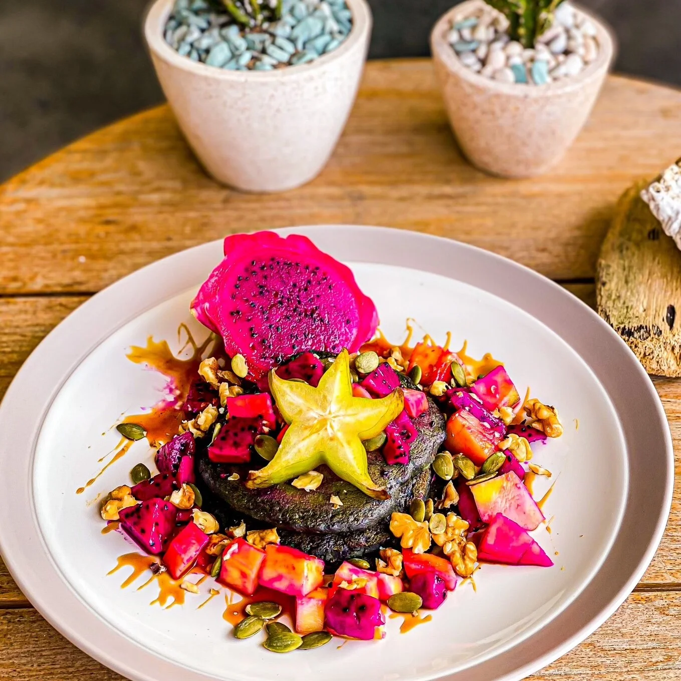 Tropical Spirulina Pancakes 