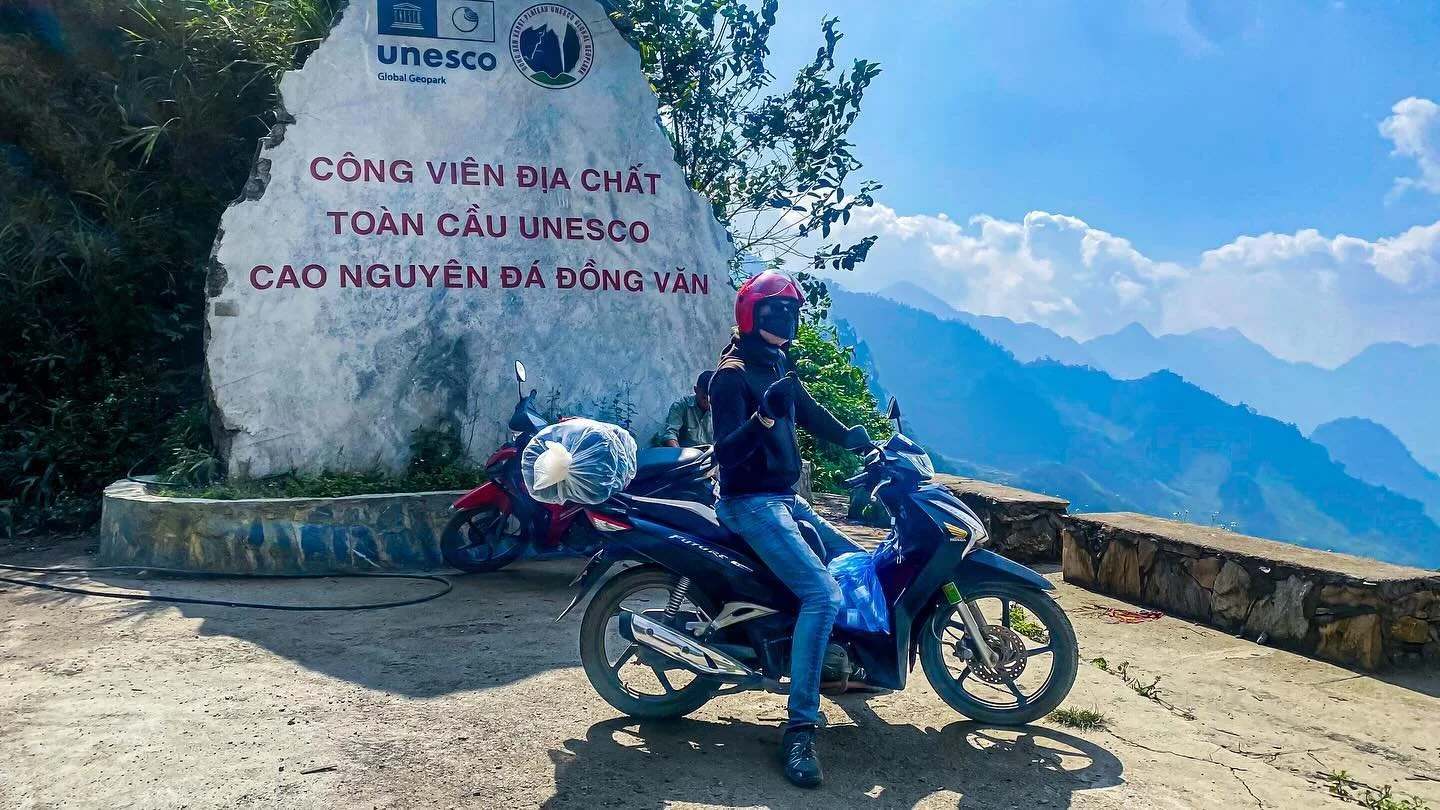 @sonic_ranger and I leaving Du Gia headed for Ha Giang on our last leg of the Ha Giang loop. ❤️🙏❤️🇻🇳