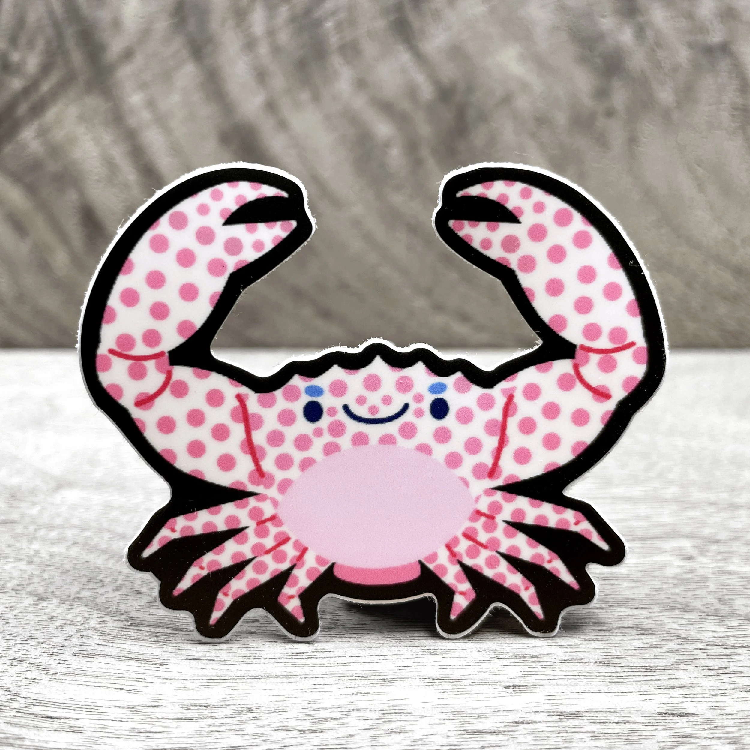 Trapezia Crab Vinyl Sticker
