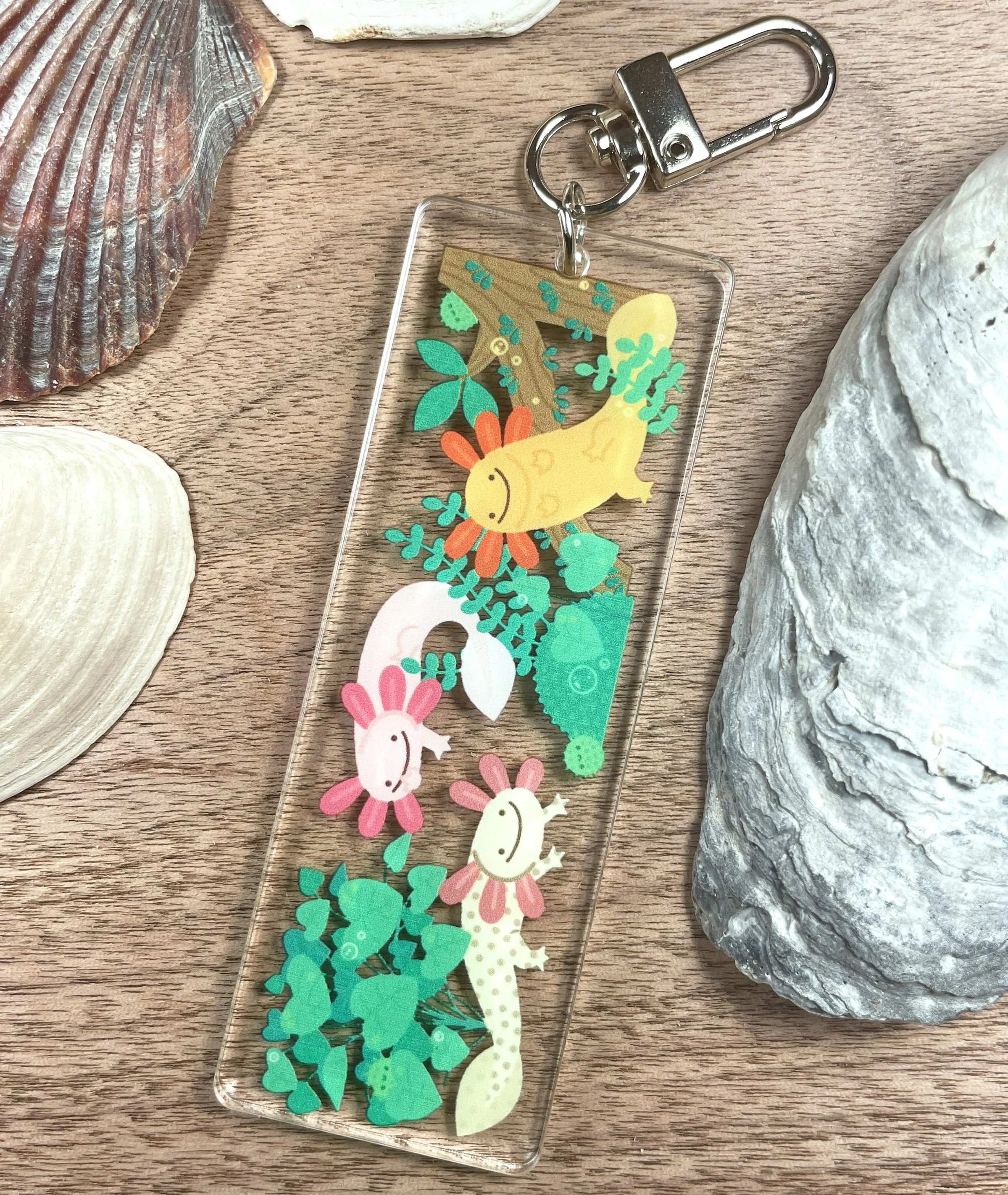 Axolotl Acrylic Keychain