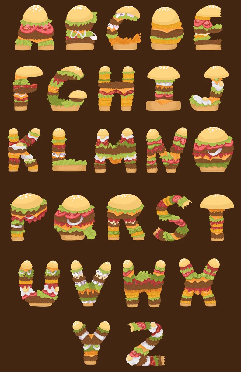 Hamburger Alphabet