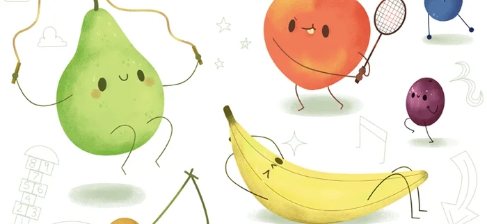 Work out Fruits Poster