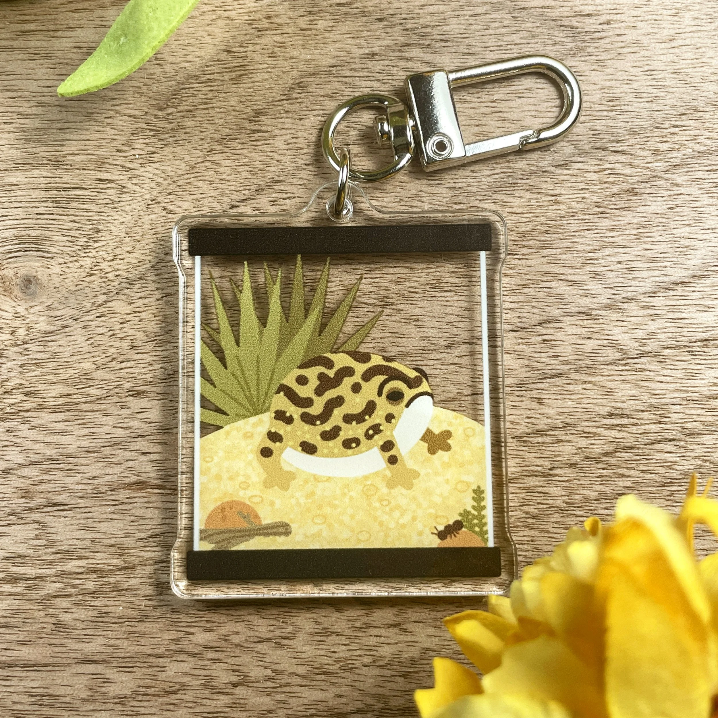 Rain Frog Acrylic Keychain