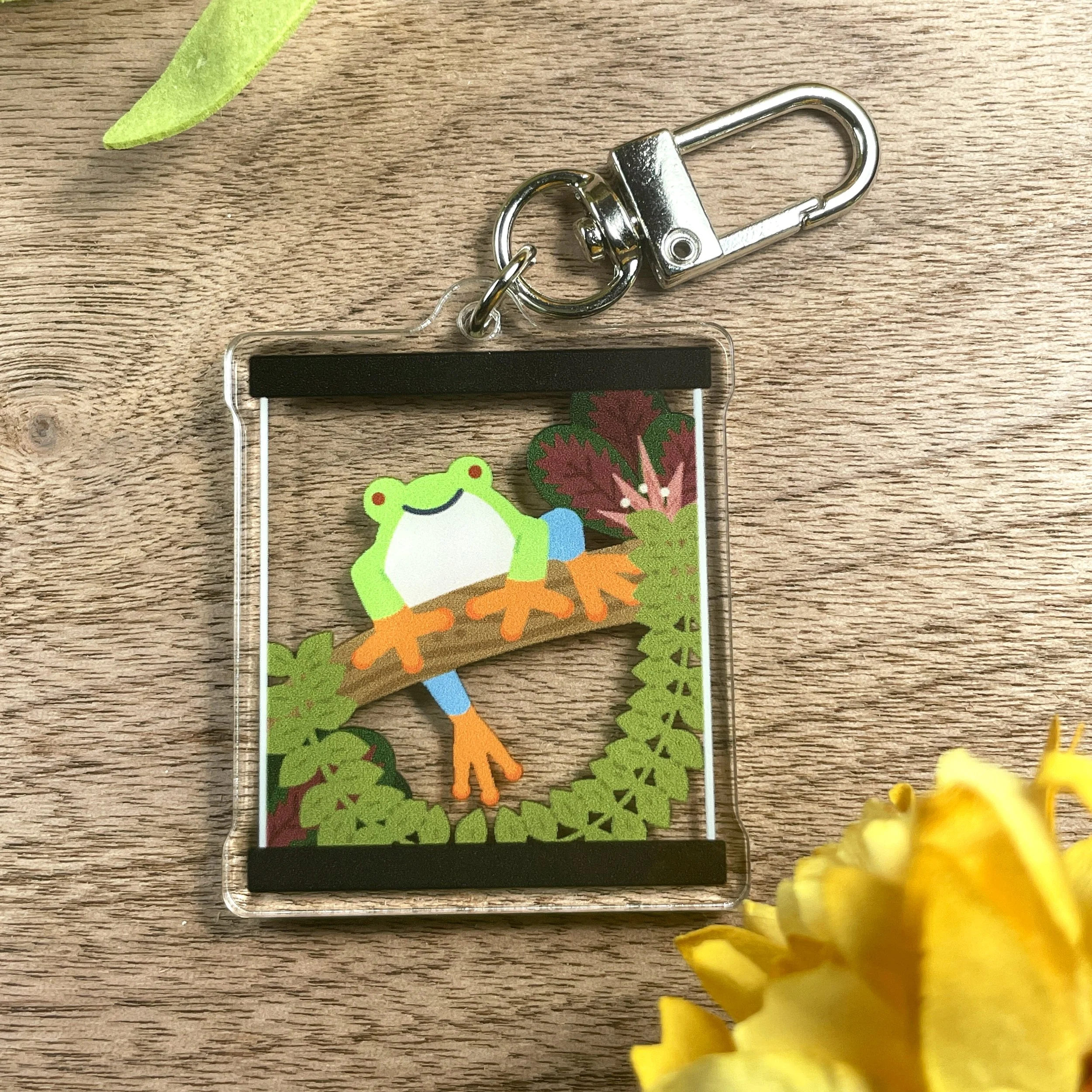 Red-Eyed Tree Frog Acrylic Keychain