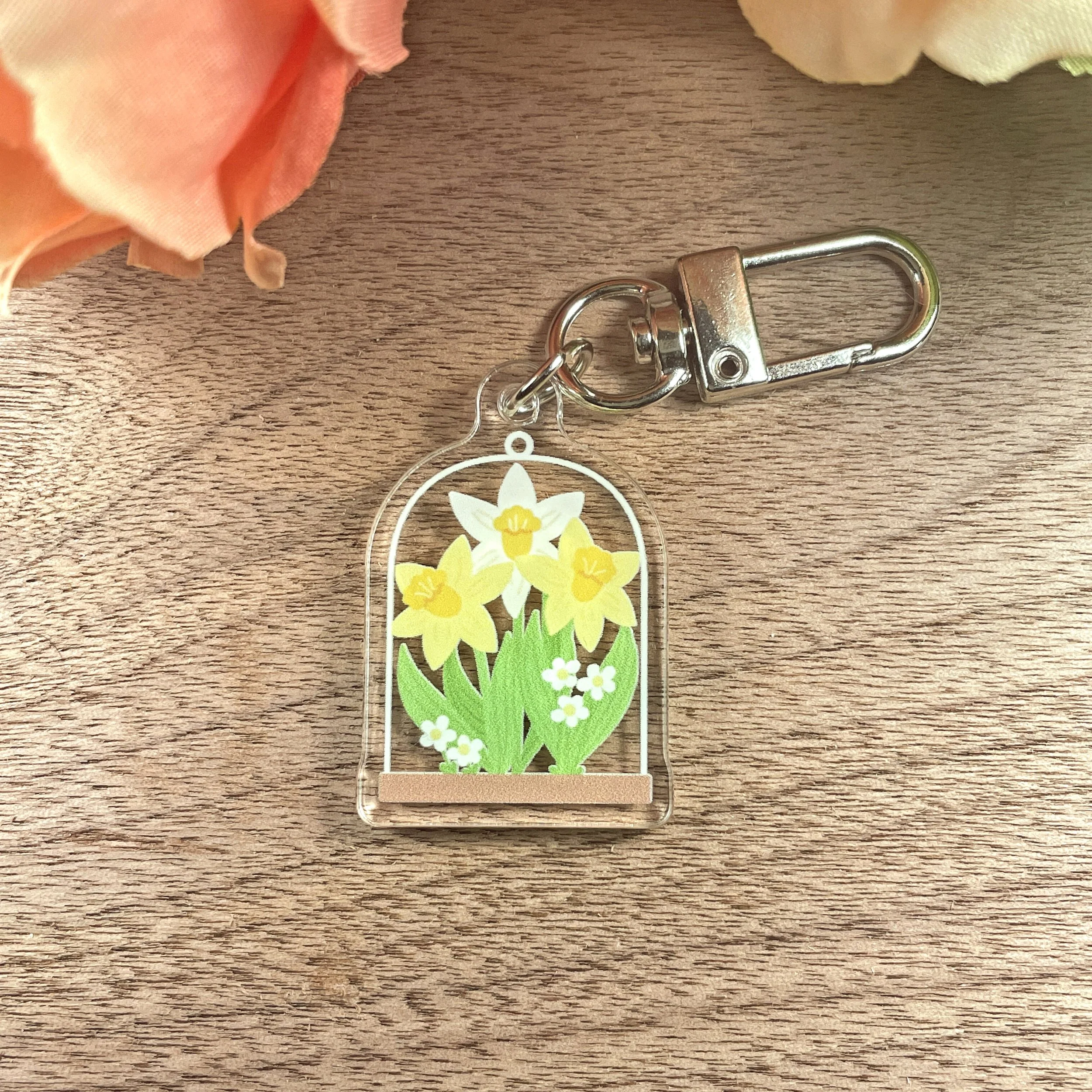Daffodil Acrylic Keychain