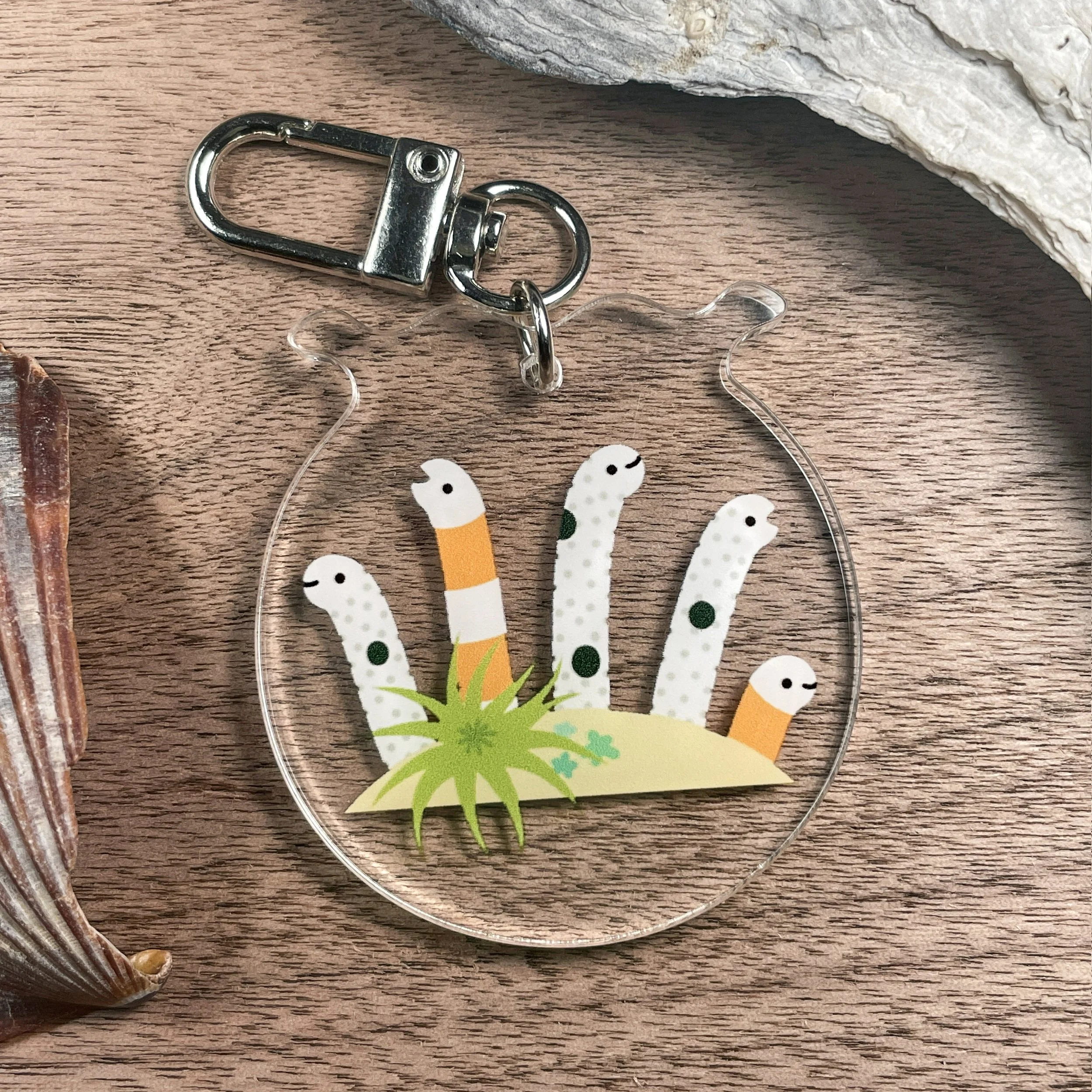 Garden Eels Acrylic Keychain