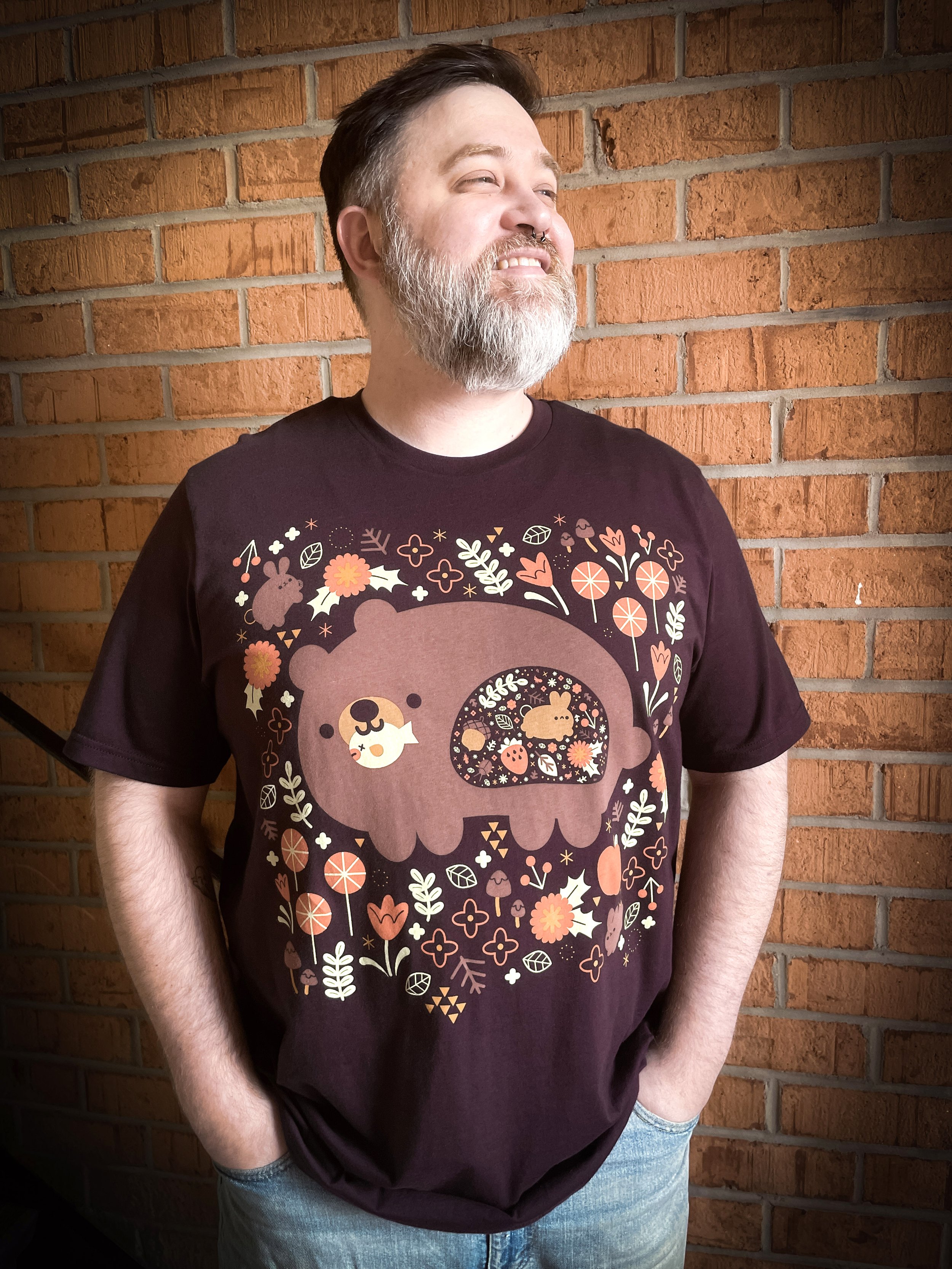Brown Bear Folk Art Shirt