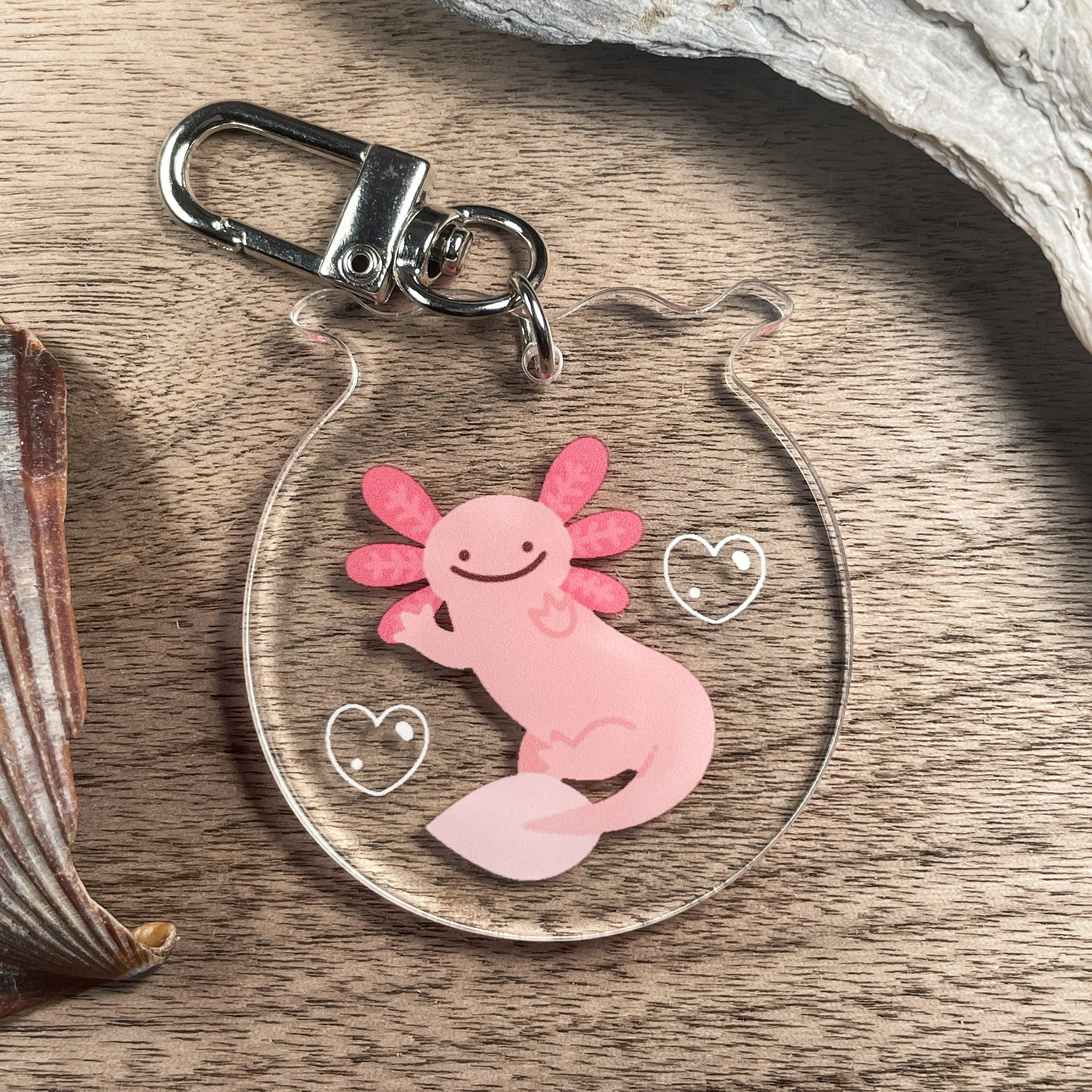 Axolotl Acrylic Keychain