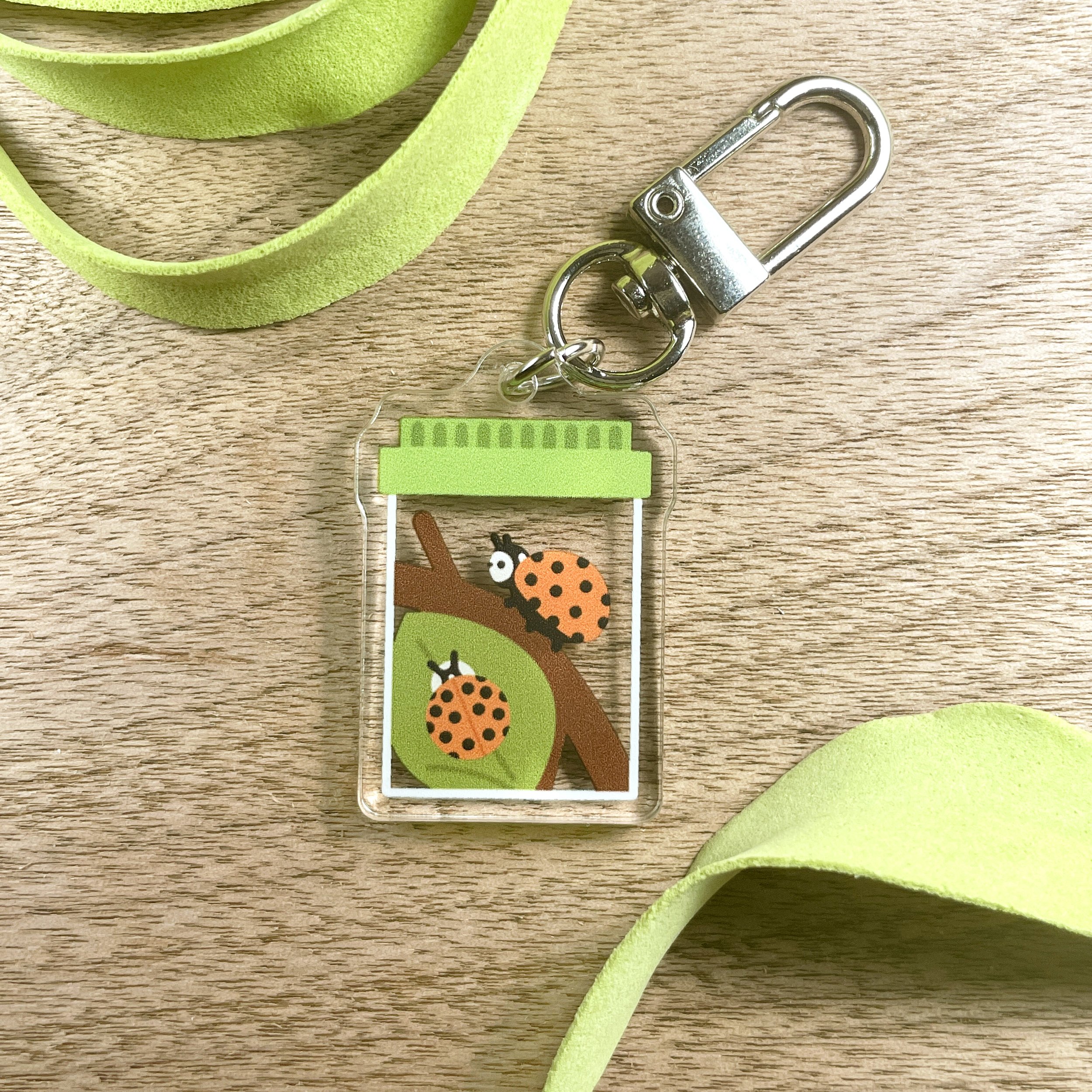 Ladybug Acrylic Keychain