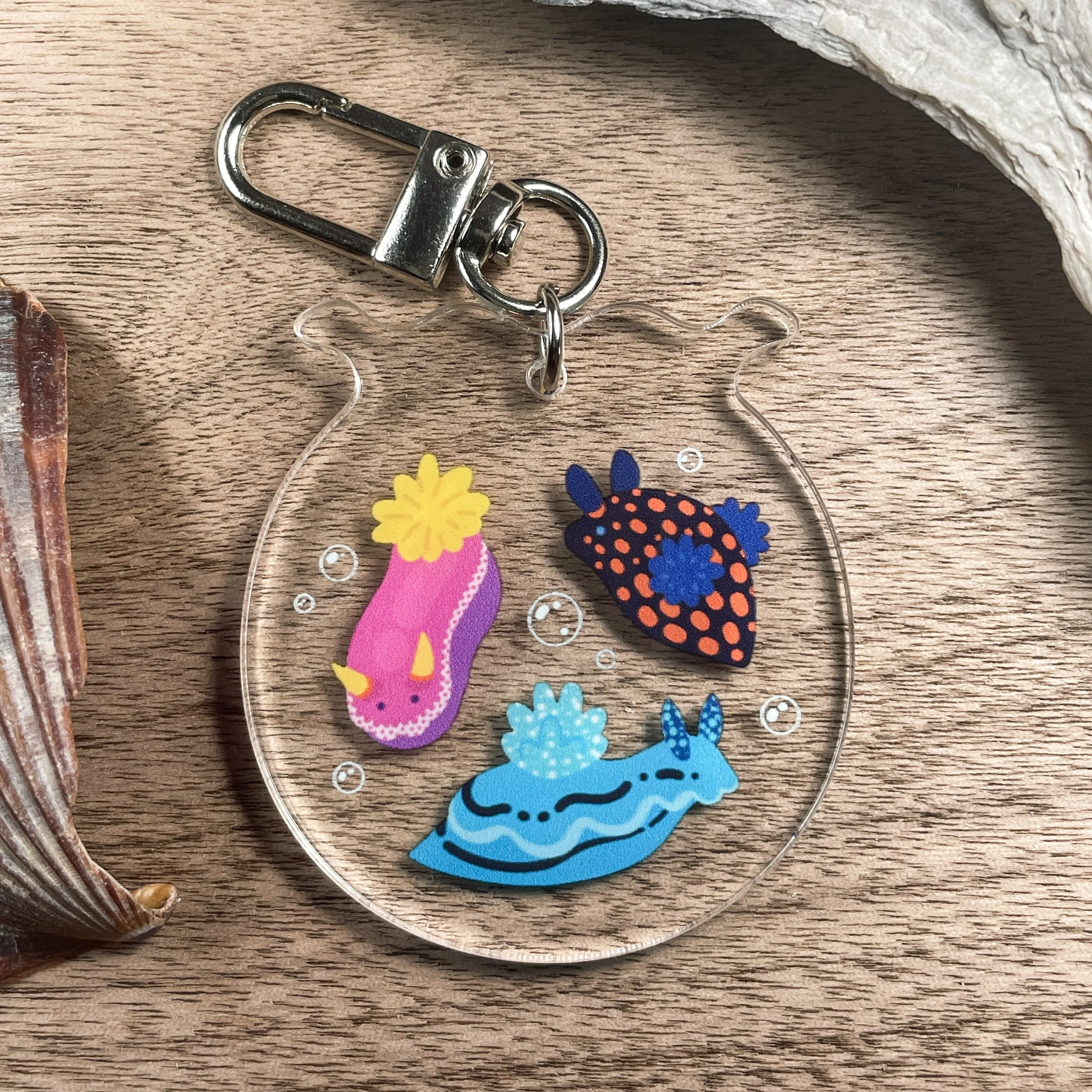 Nudibranch Acrylic Keychain