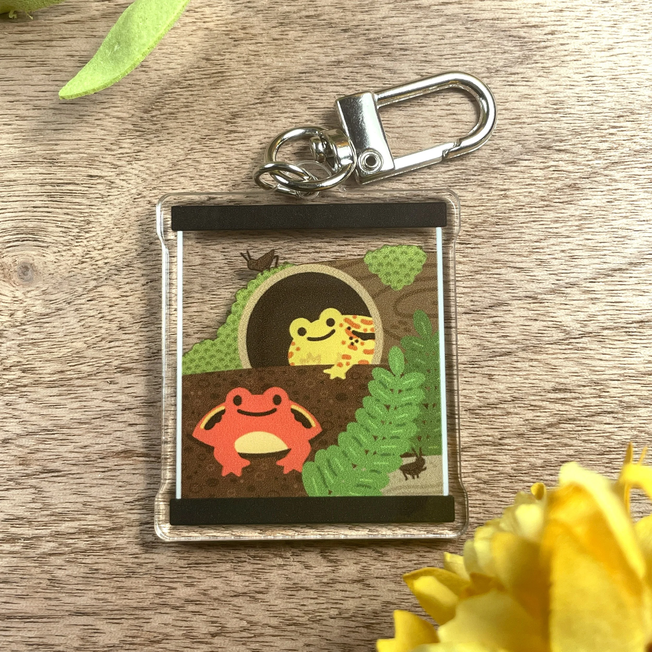 Tomato Frog Acrylic Keychain