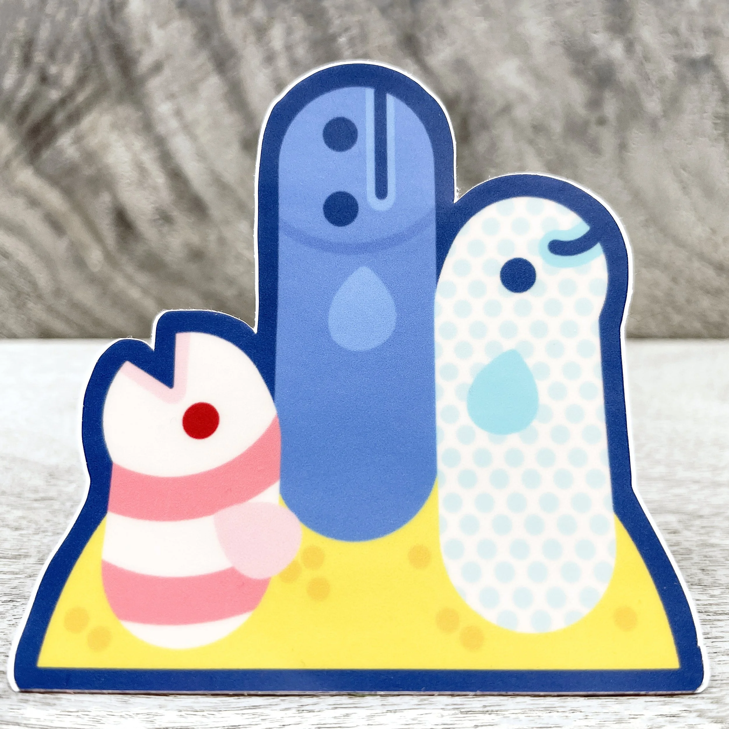 Garden Eels Vinyl Sticker