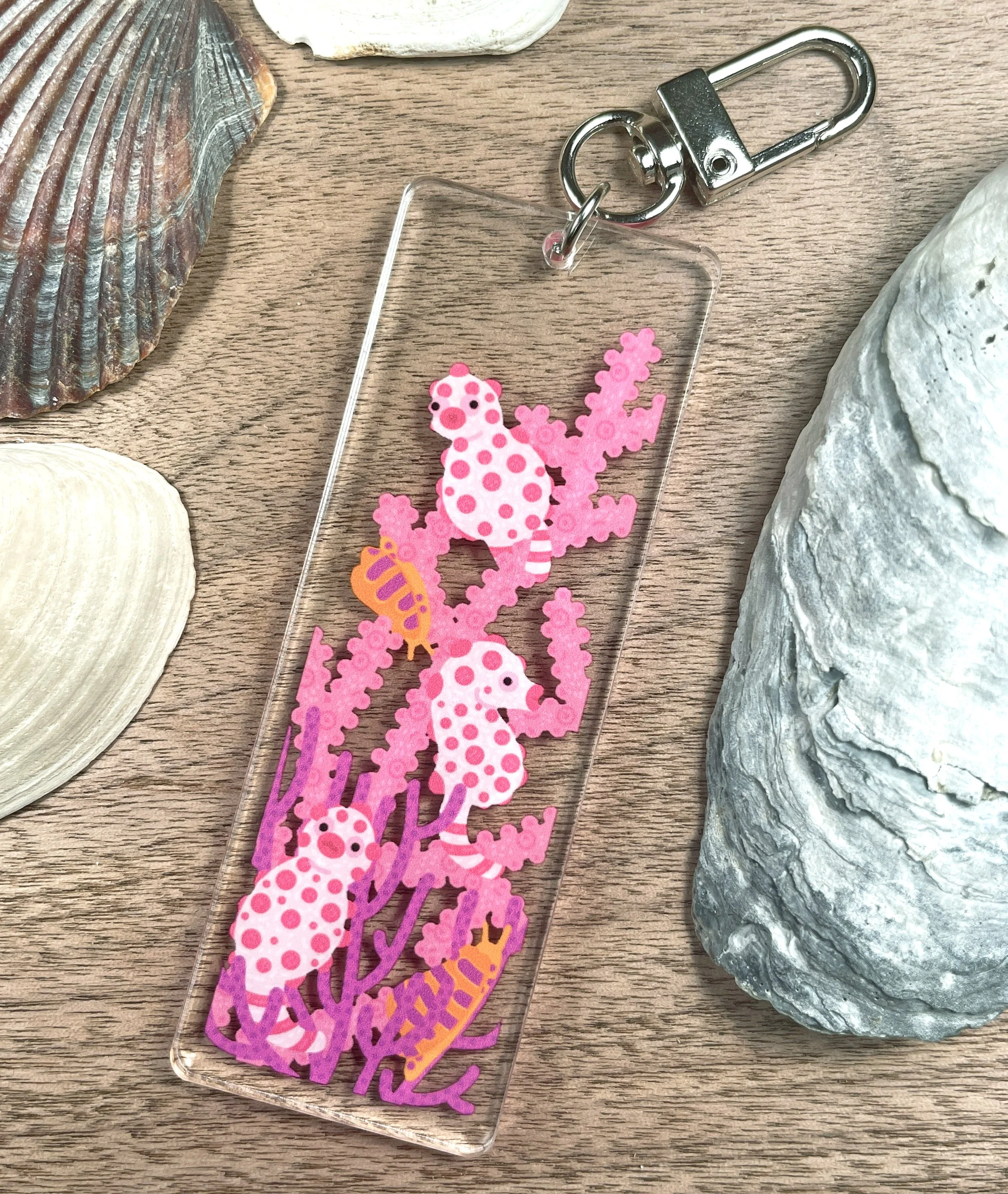 Sea Horse Acrylic Keychain