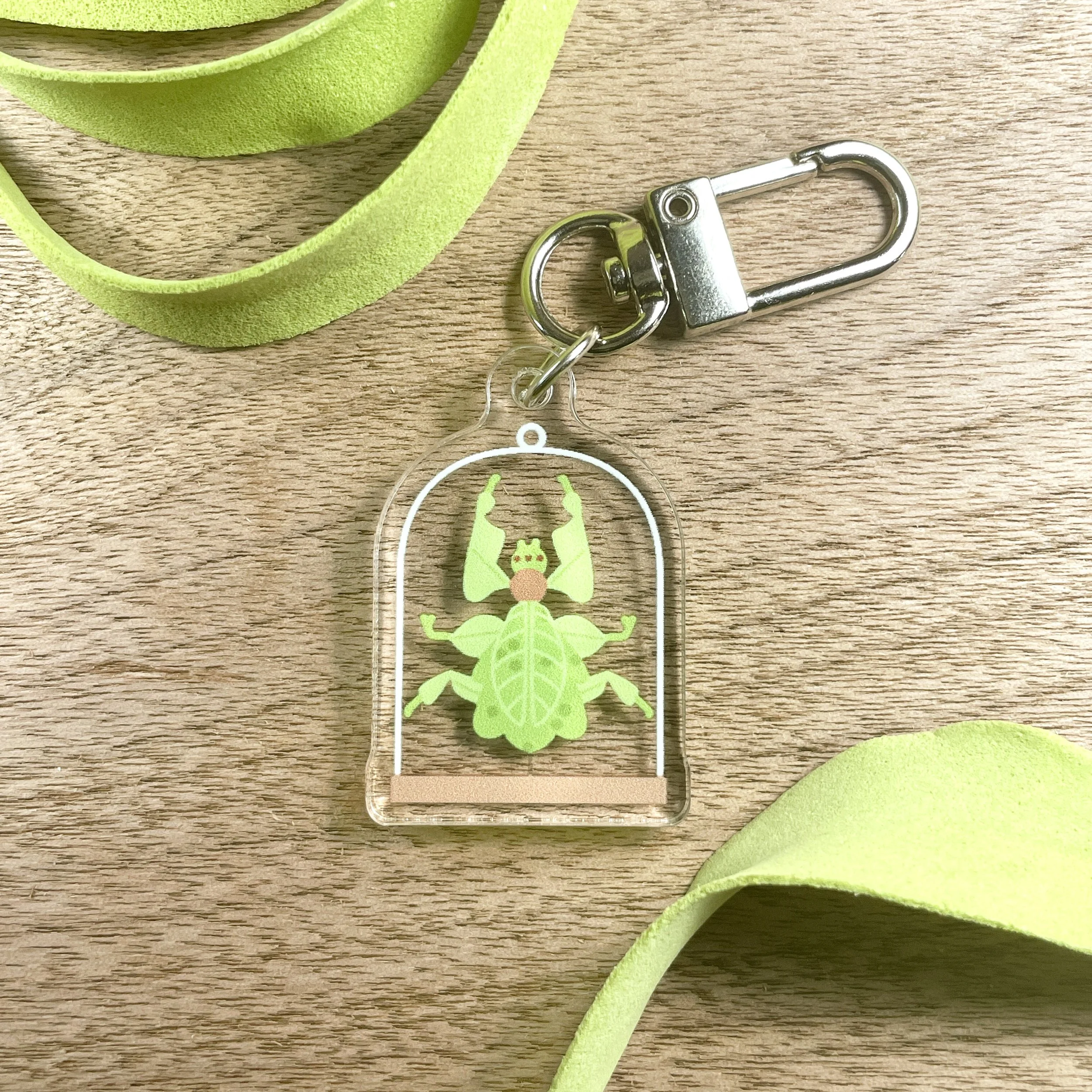 Leaf Bug Acrylic Keychain