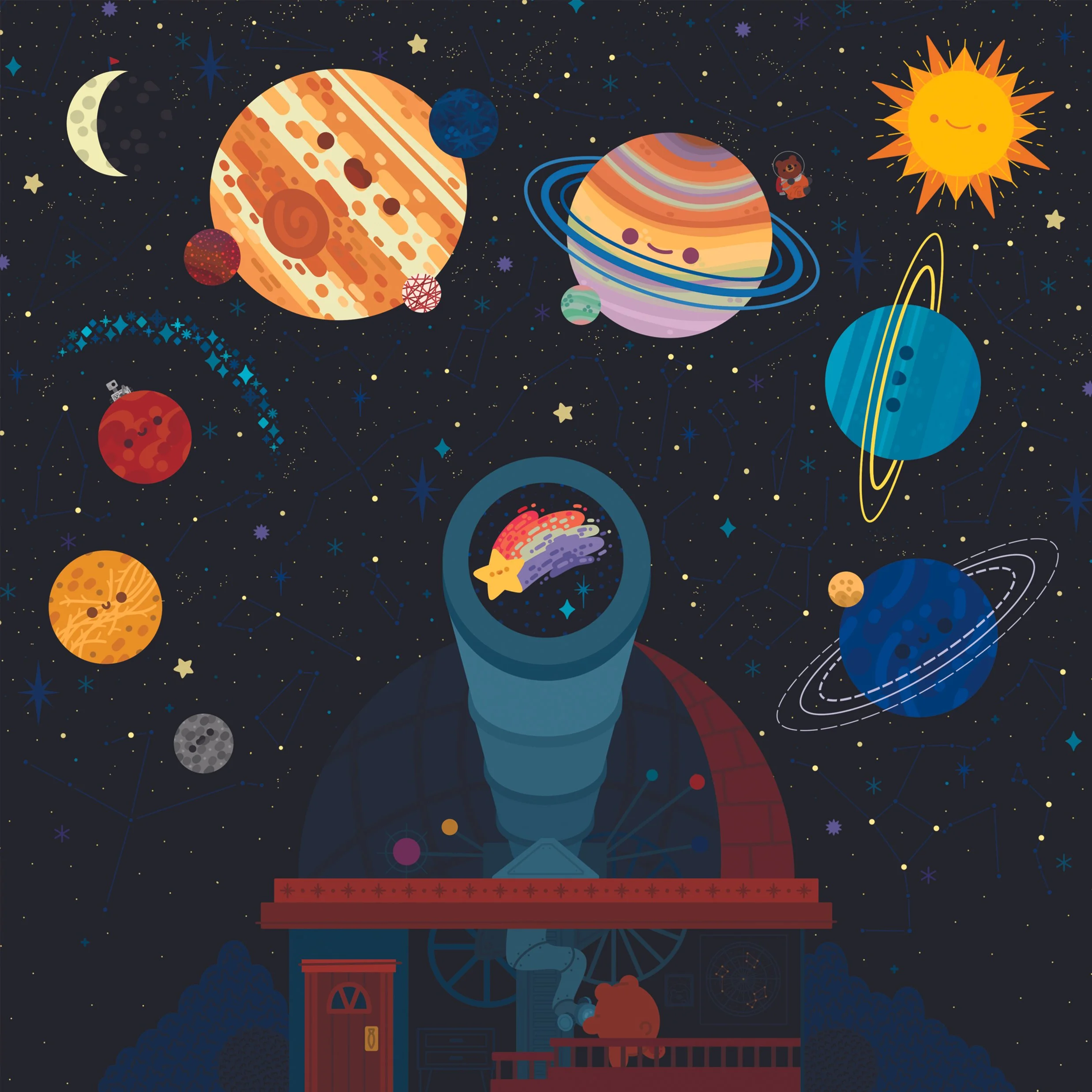 Observatory 8x8 Matte Print