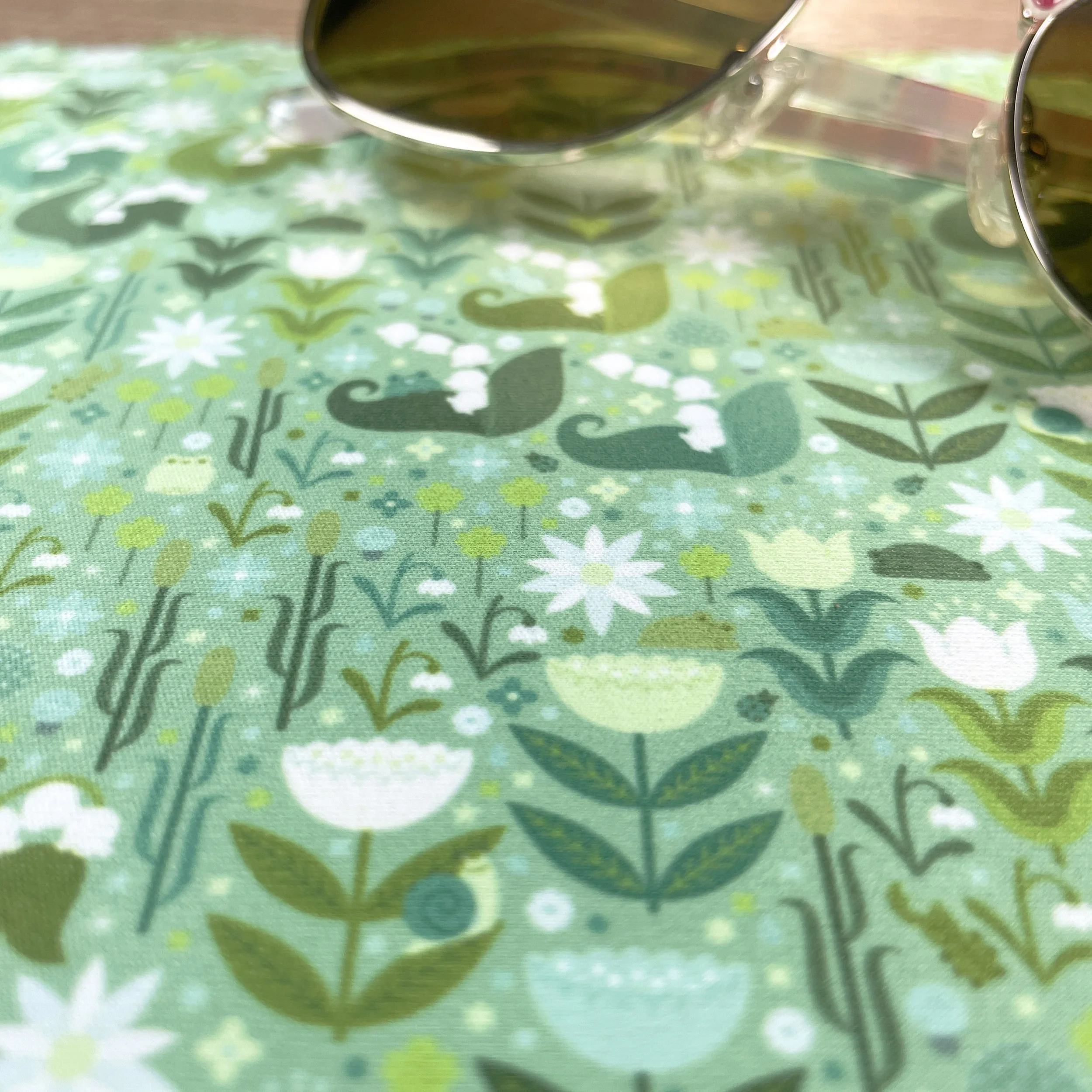 Frog and Lily Microfiber Cloth