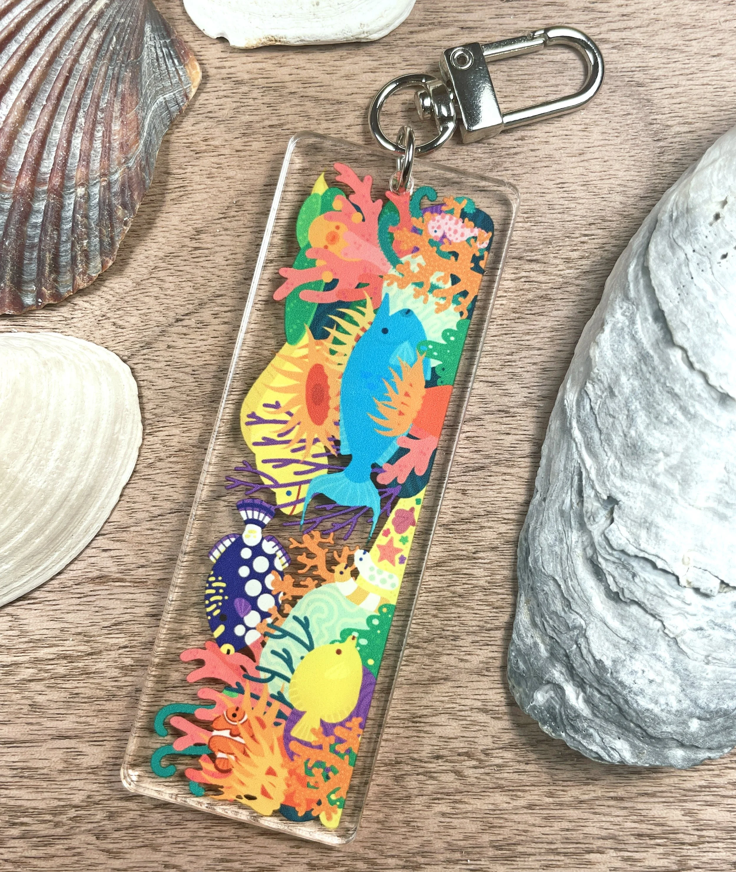 Coral Reef Acrylic Keychain