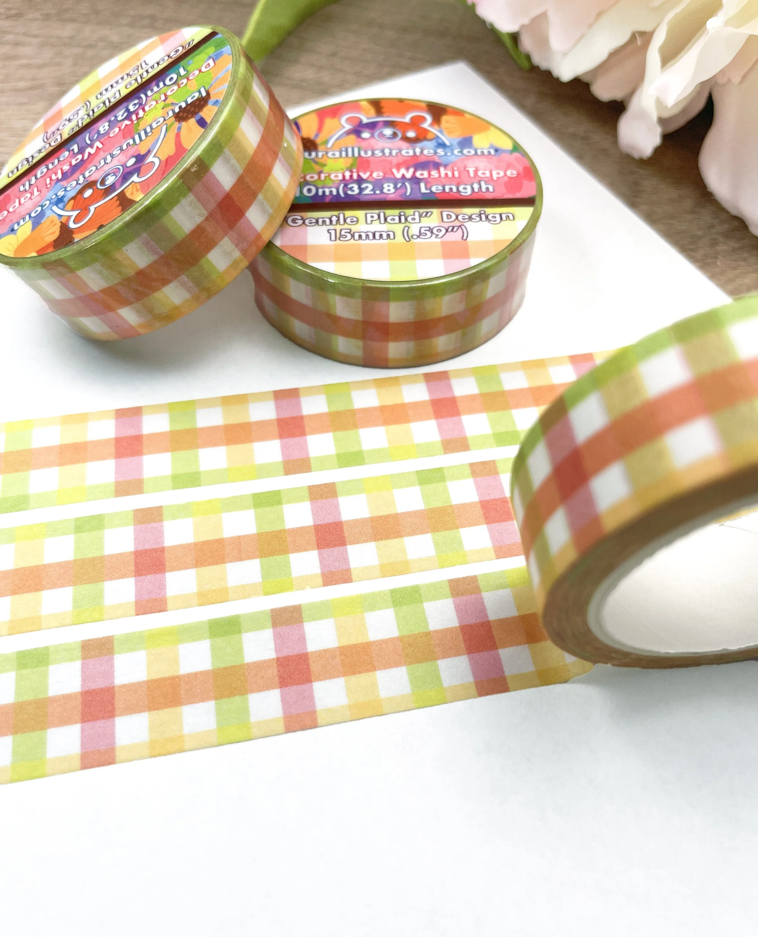 Gentle Plaid Washi Tape
