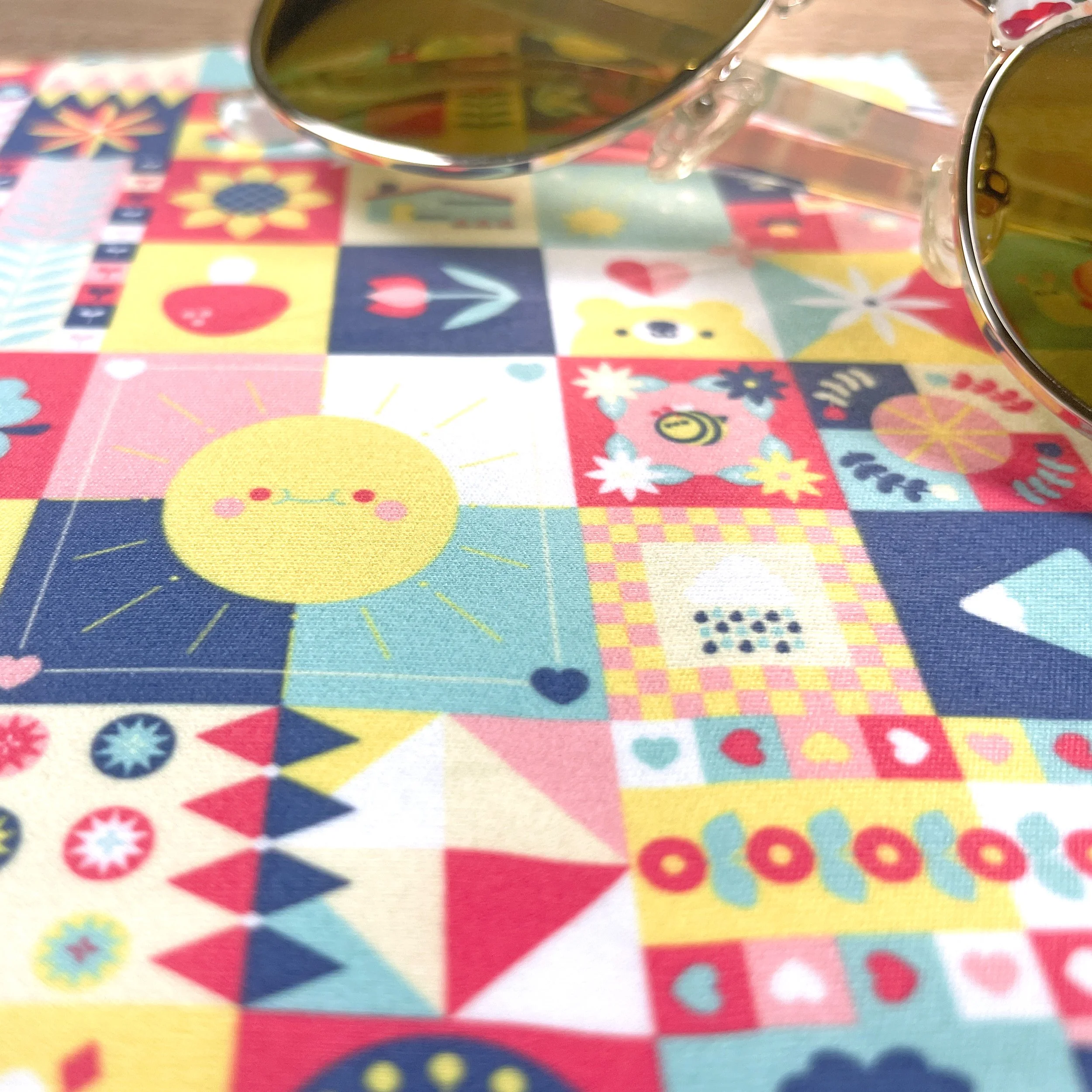 Fun Folk Art Pattern Microfiber Cloth