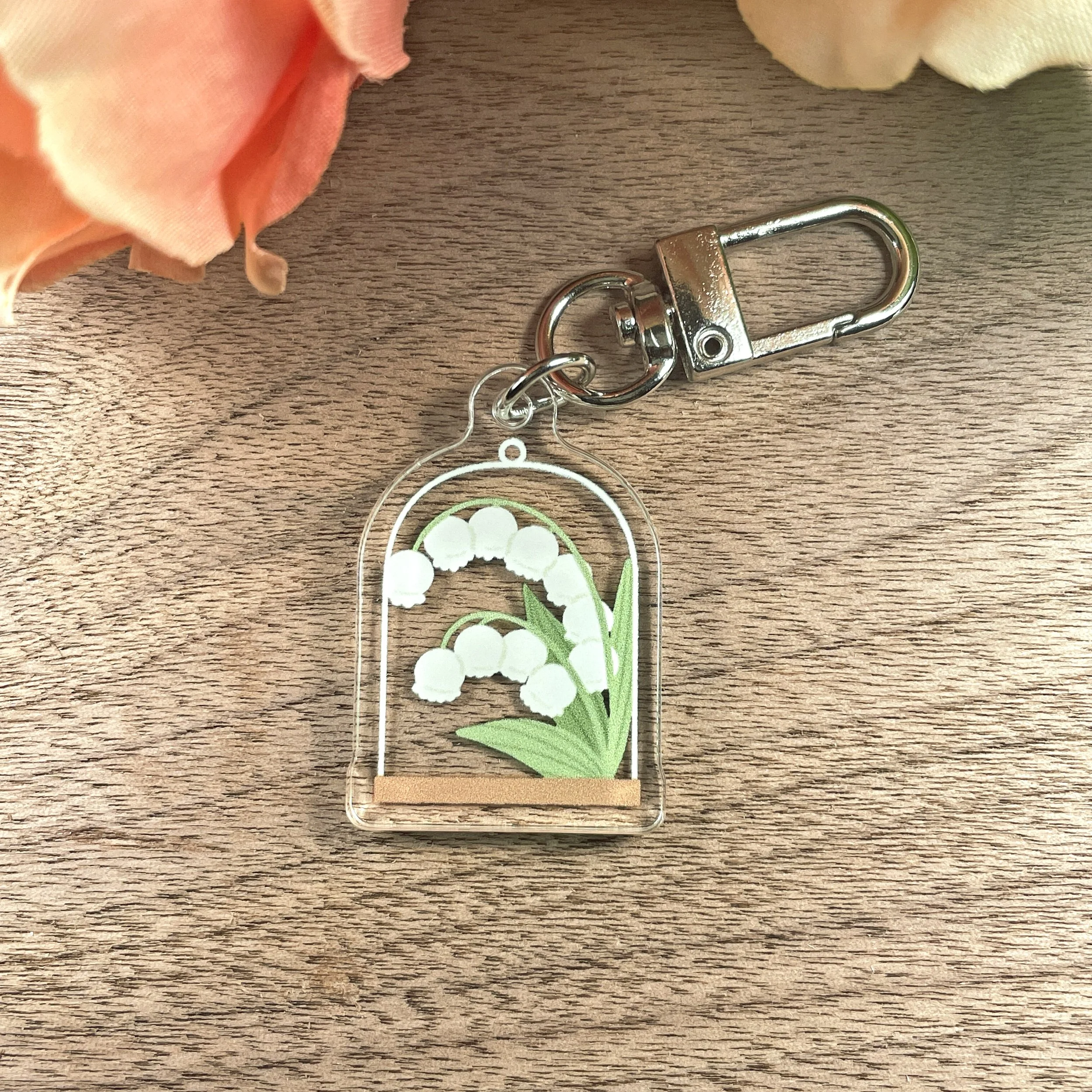 Lily of the Valley Acrylic Keychain