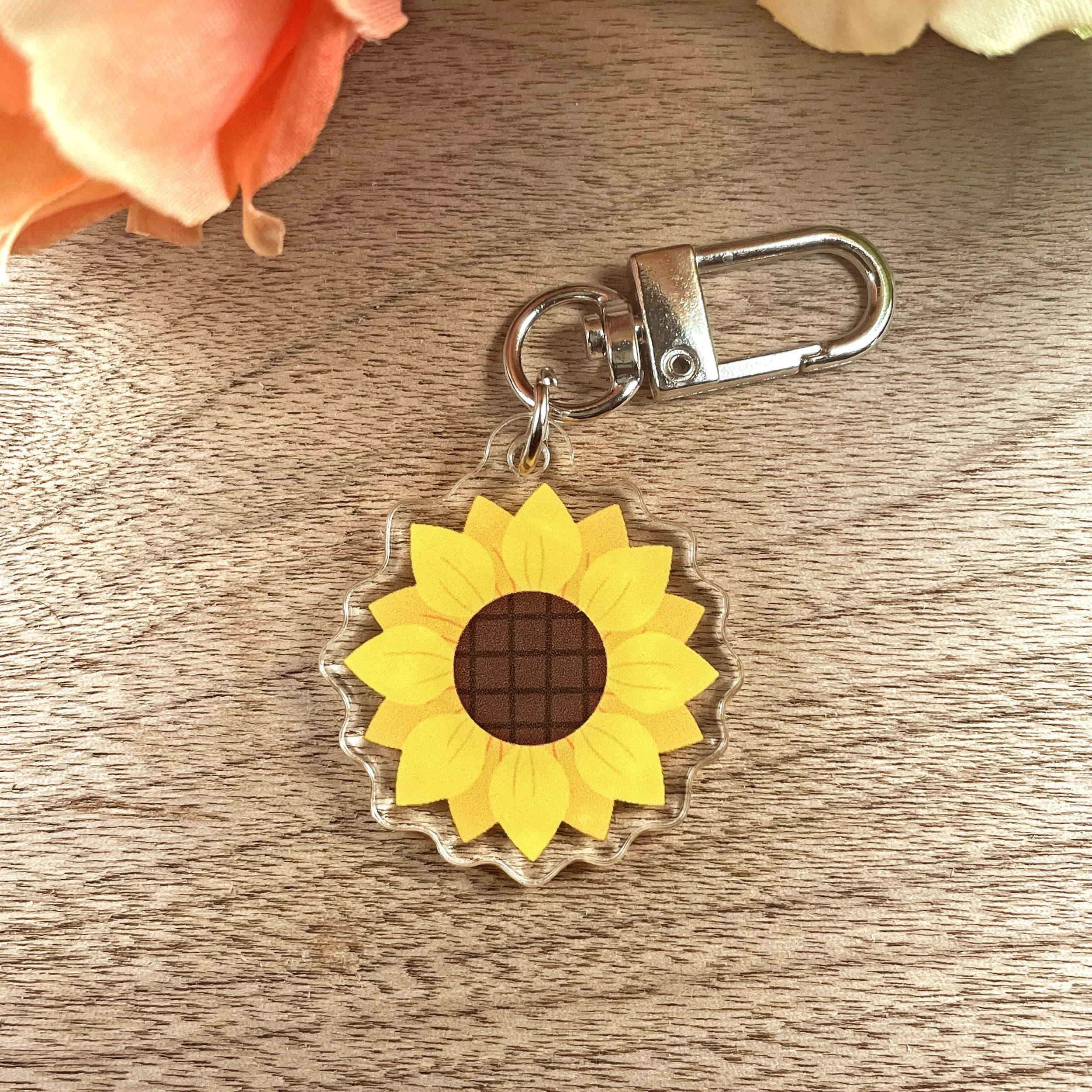Sunflower Acrylic Keychain