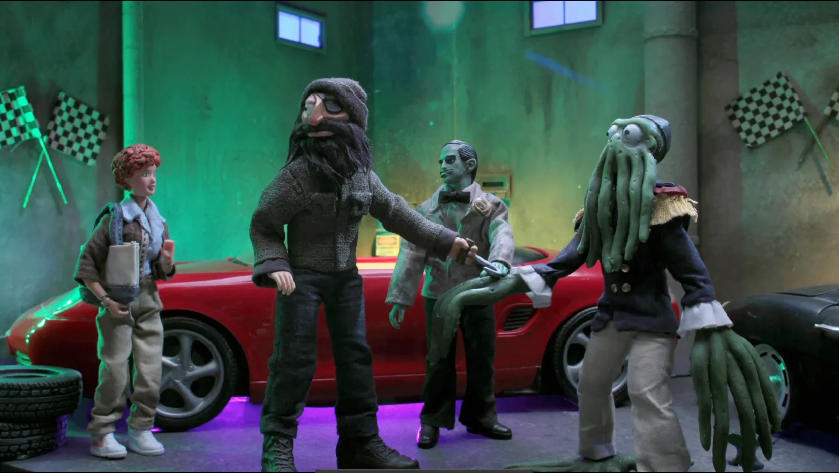 "Hook Man," "Zombie" & "Squid Monster" (new original RC characters). Still, Robot Chicken season 7