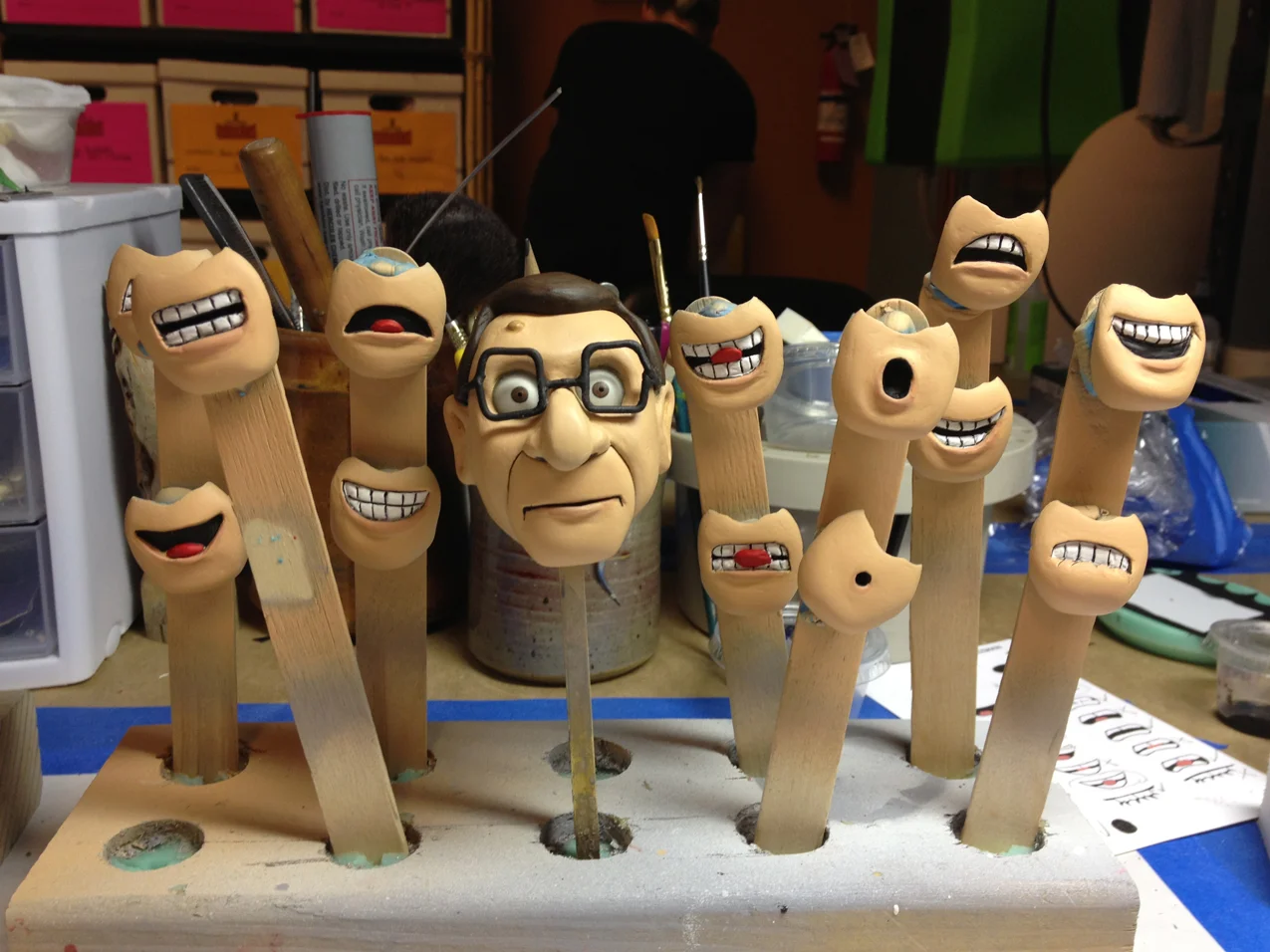 R.L. Stine and his replacement mouths. Friendship Allstars of Friendship, 2013