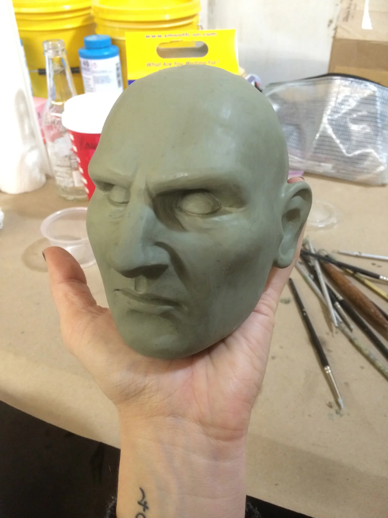 Liam Neeson head sculpt