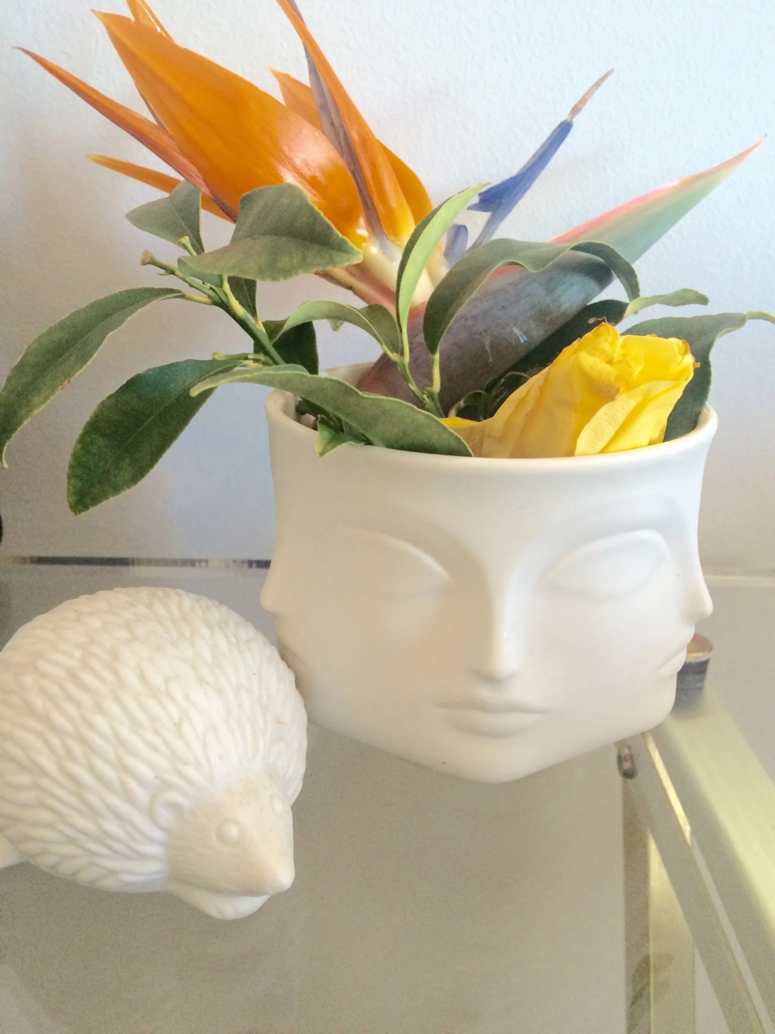 Our old JA Muse candle turned into guest room vase!