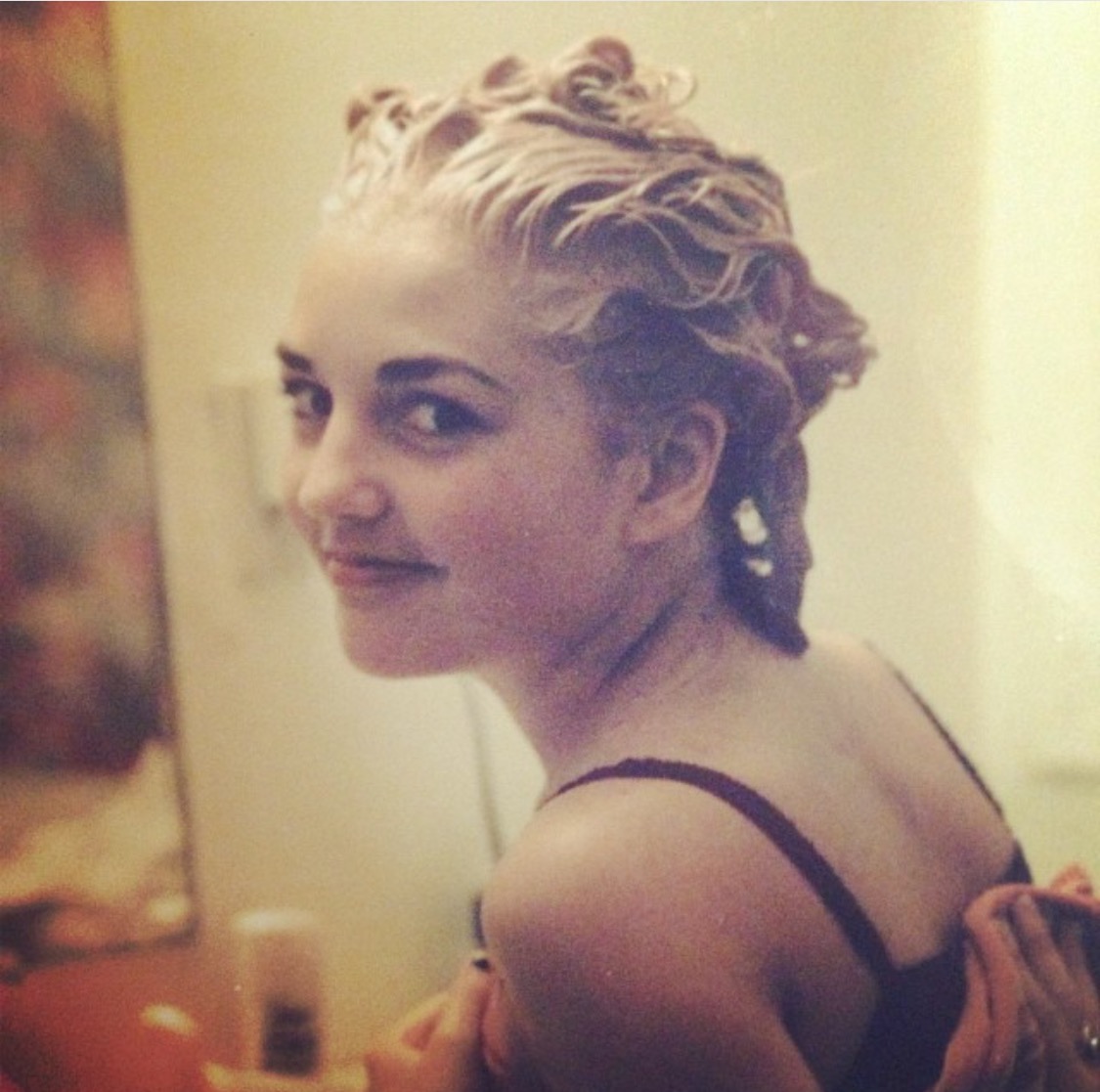 Mieke age 16 first full head home bleach job! 