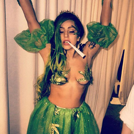 Lady Gaga as Lady Ganja- We actually love this. 