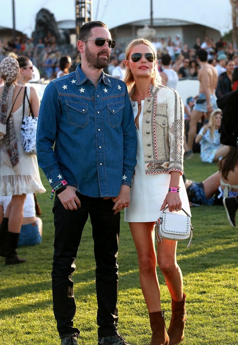 Kate Bosworth & Husband at Coachella in 2015