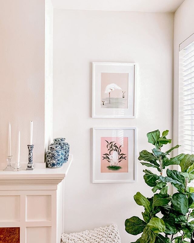 Happy Saturday! My heart ❤️ always skips a beat when my clients send me pictures of their gallery wall. I&rsquo;m in love of how the &ldquo;Wetlands&rdquo; Collection is displayed in this little piece of heaven. This morning I actually have a few mor