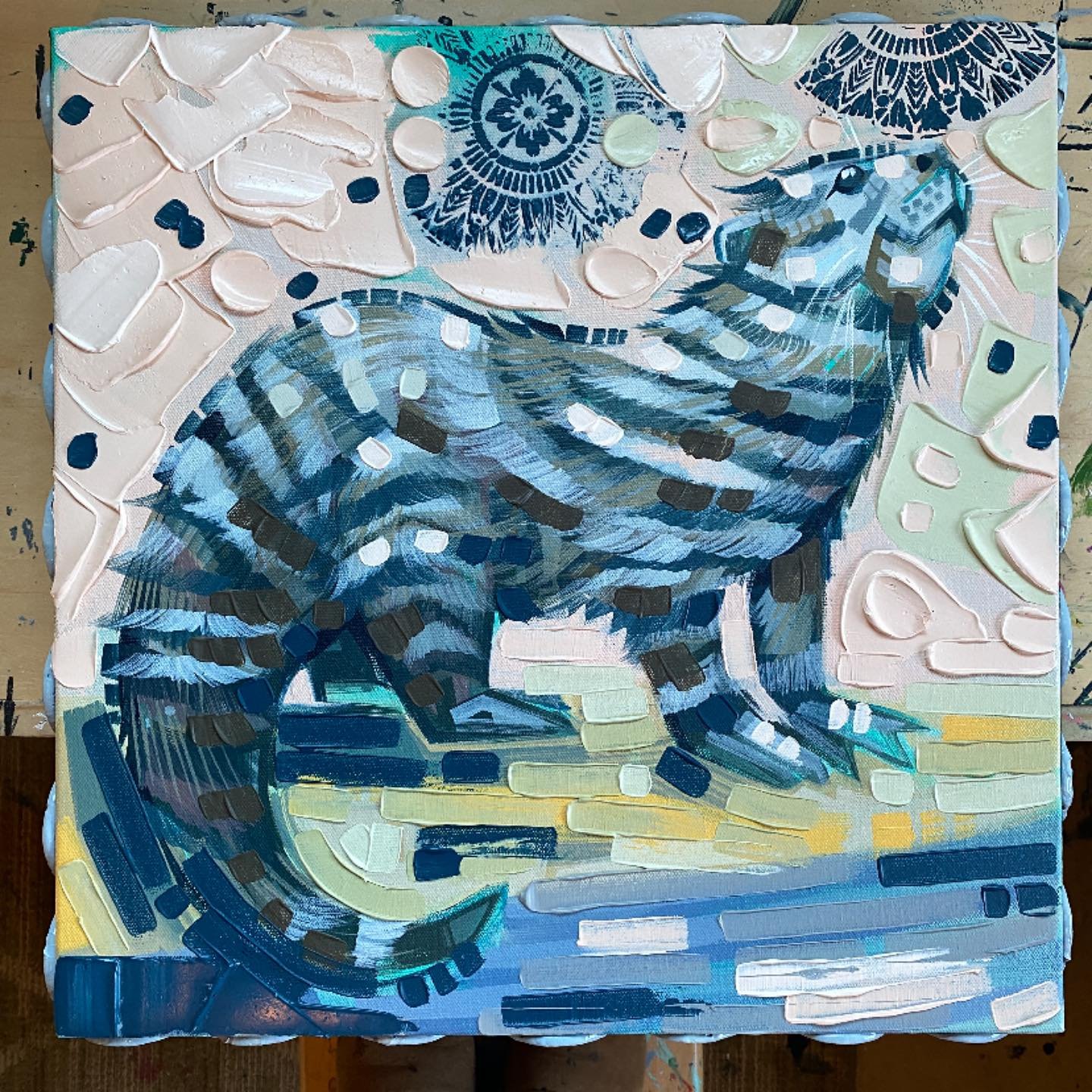 And here is the final (I think) addition to tomorrow&rsquo;s BIG art sale. Just completed him this morning! 18&rdquo;x18&rdquo; acrylic painting on canvas! Get ready for some BIG art discounts tomorrow. Join my mailing list to know exactly when the s