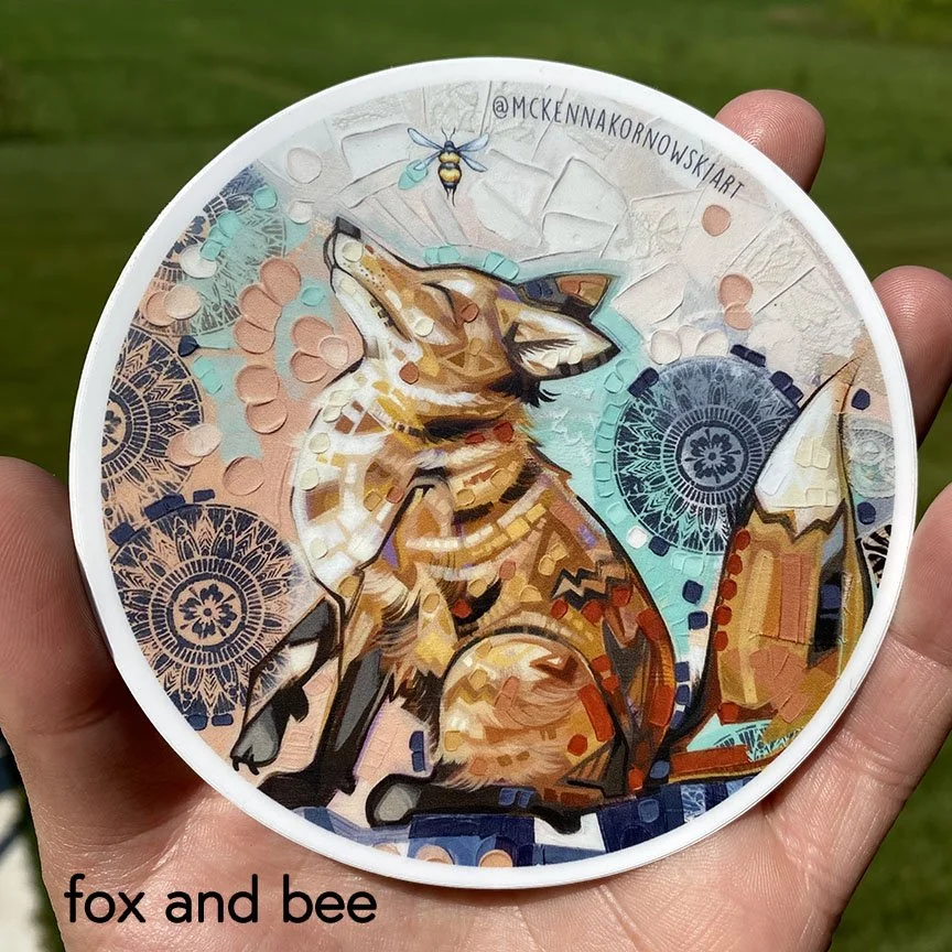 fox and bee sticker.jpg