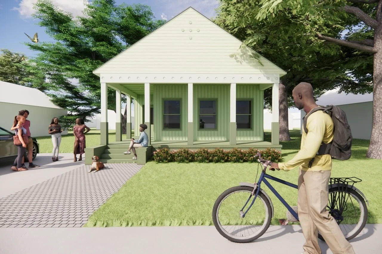 We&rsquo;re excited to share some in-process renderings of a new project! We have been working with the City of Mobile&rsquo;s Housing Improvement Program on the design of new housing for the historic Campground neighborhood. The Campground, listed o