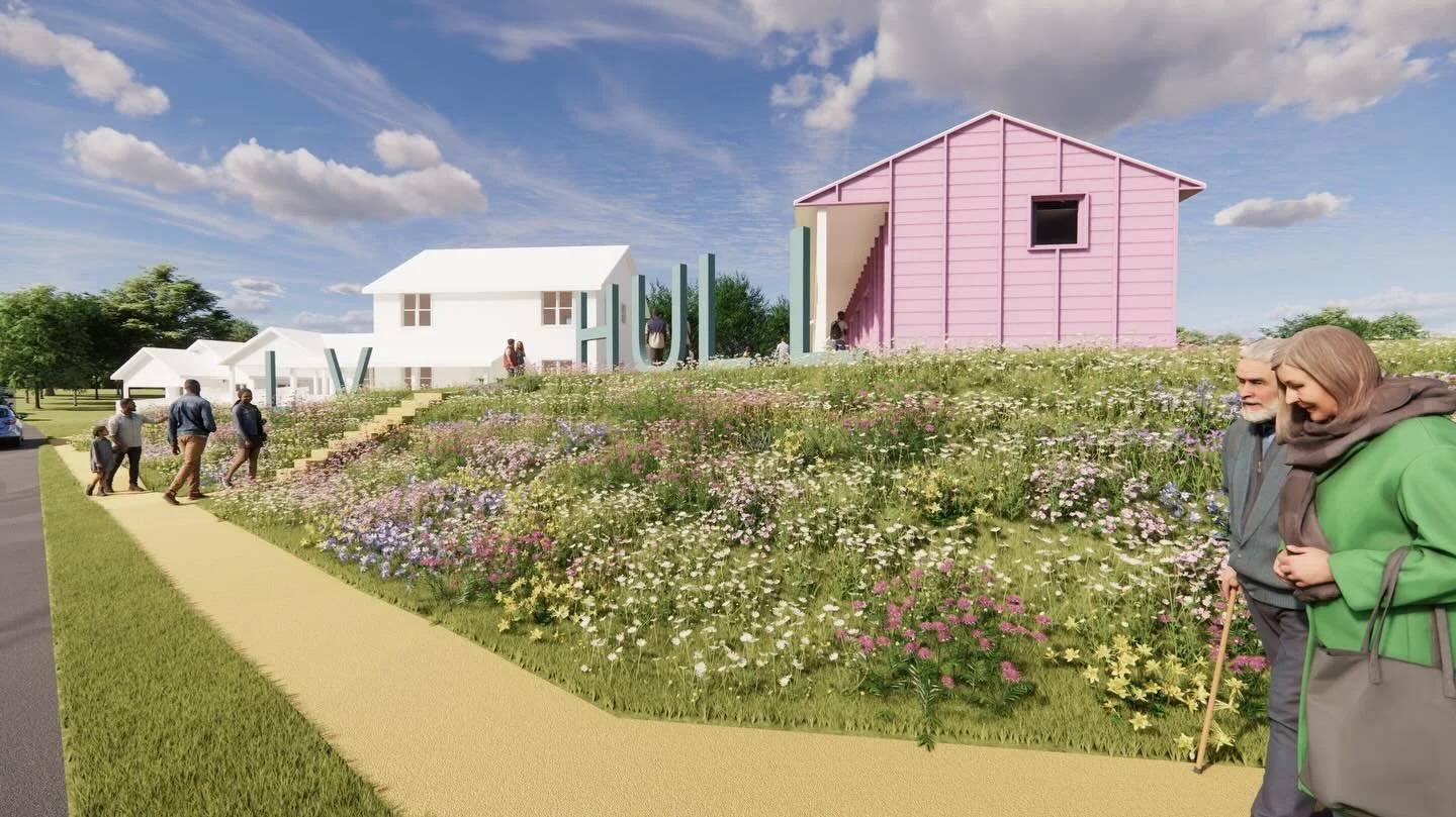 We are excited to show updated renderings and drawings for the L.V. Hull Legacy Center campus expansion, following the community charrette/workshop held this weekend where the ideas were initially presented to the public. The charrette conversations 