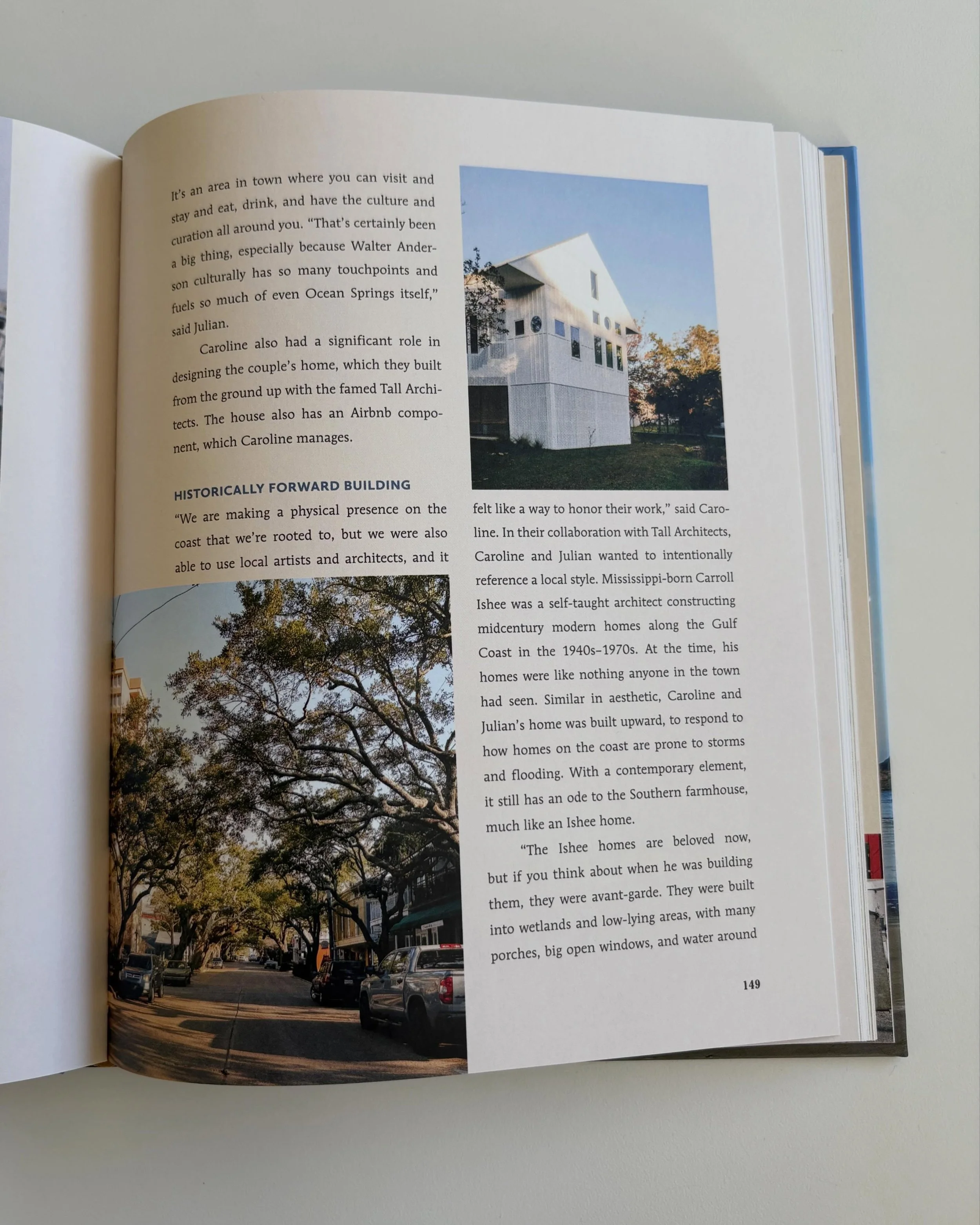 We love seeing this Tall project included in @erinaustenabbott&rsquo;s new book, "Waterfront Living". What a fun write up on our great clients and friends, @carolinerosecroom and @thejulianrankin, and our sweet city.
