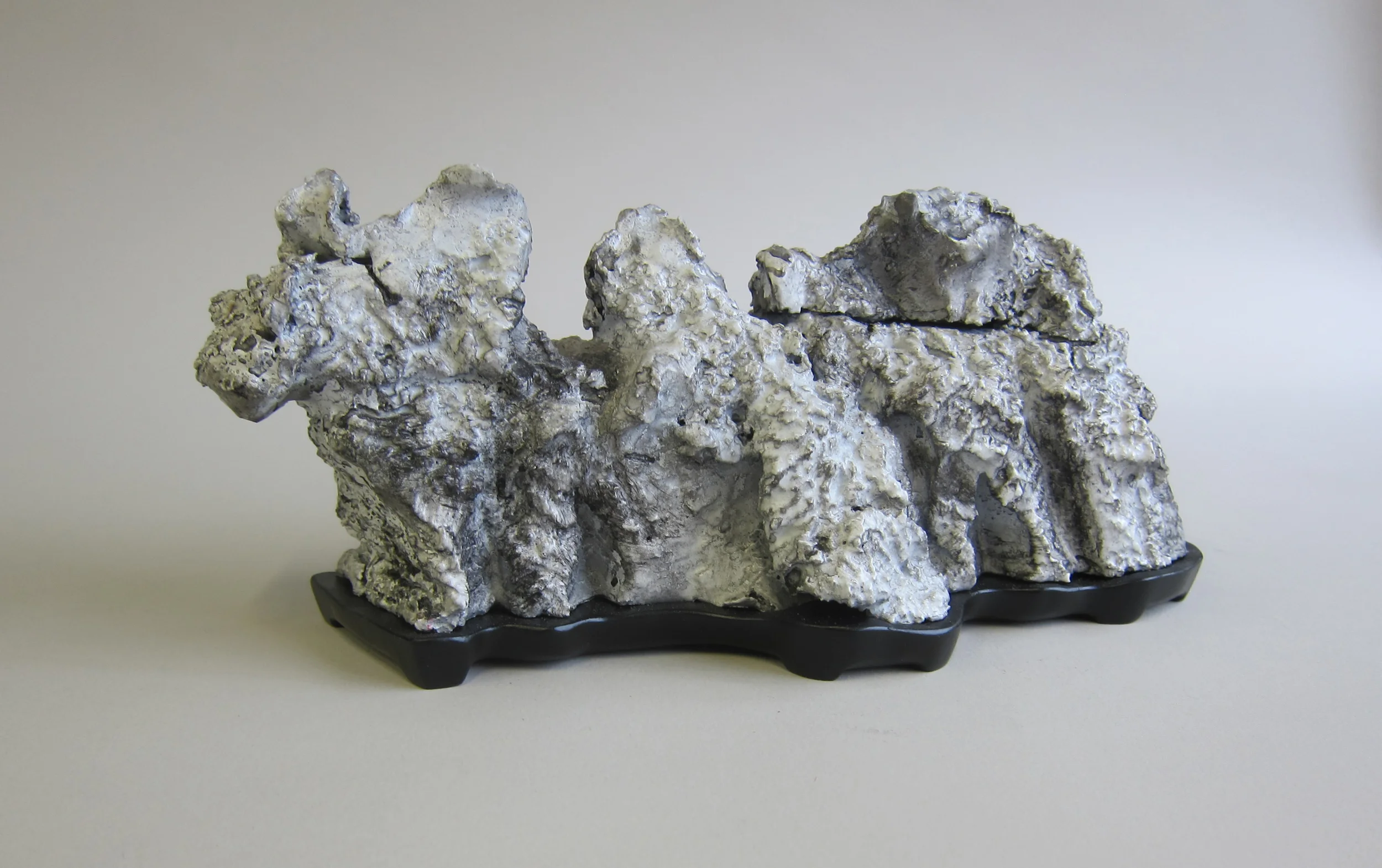   Ceramic, enamel paint, India ink, wood&nbsp;  