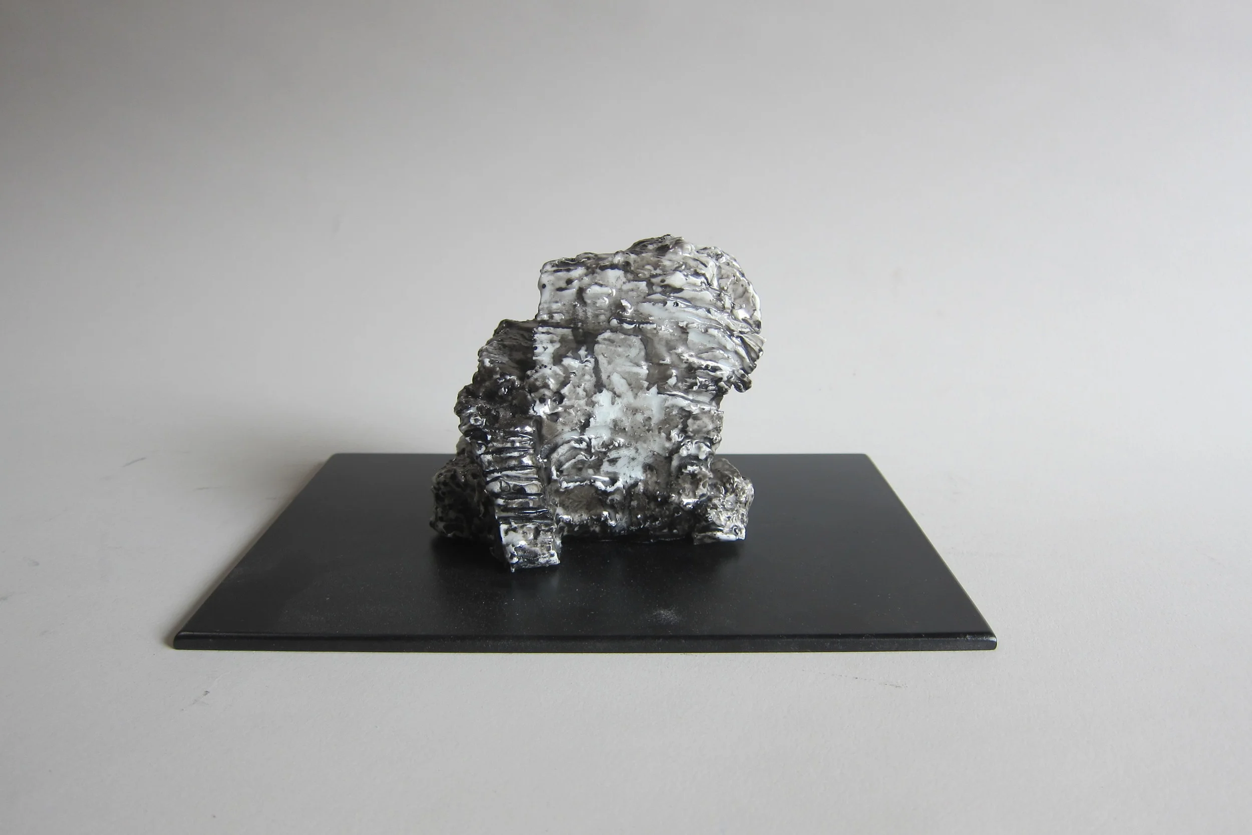   Ceramic, enamel paint, India ink, Masonite&nbsp;  