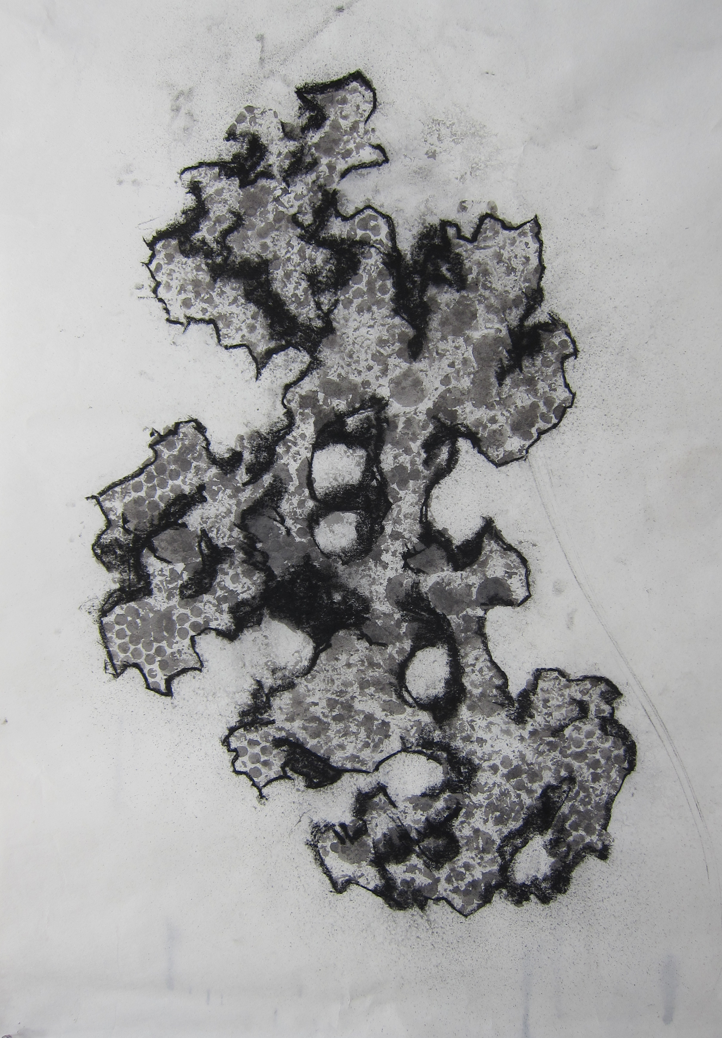   Mixed mediums on rice paper  