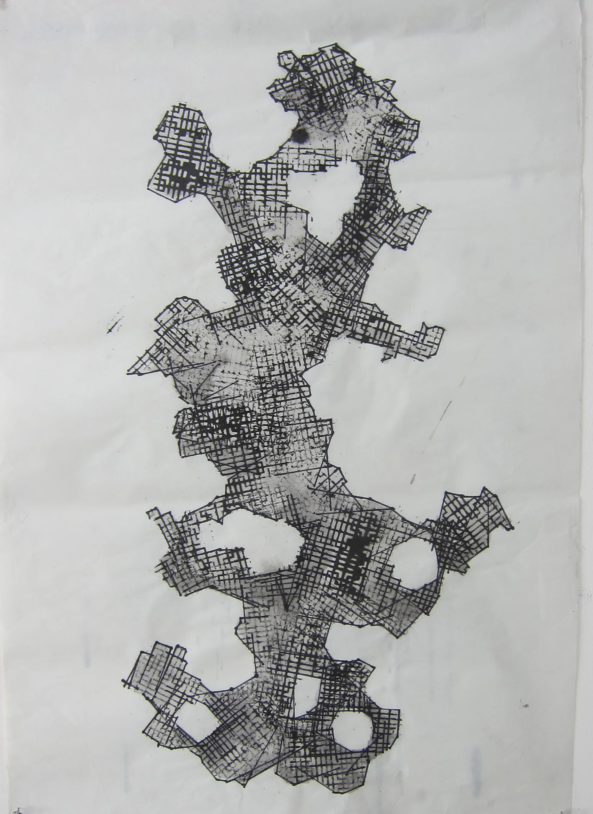   Mixed mediums on rice paper  