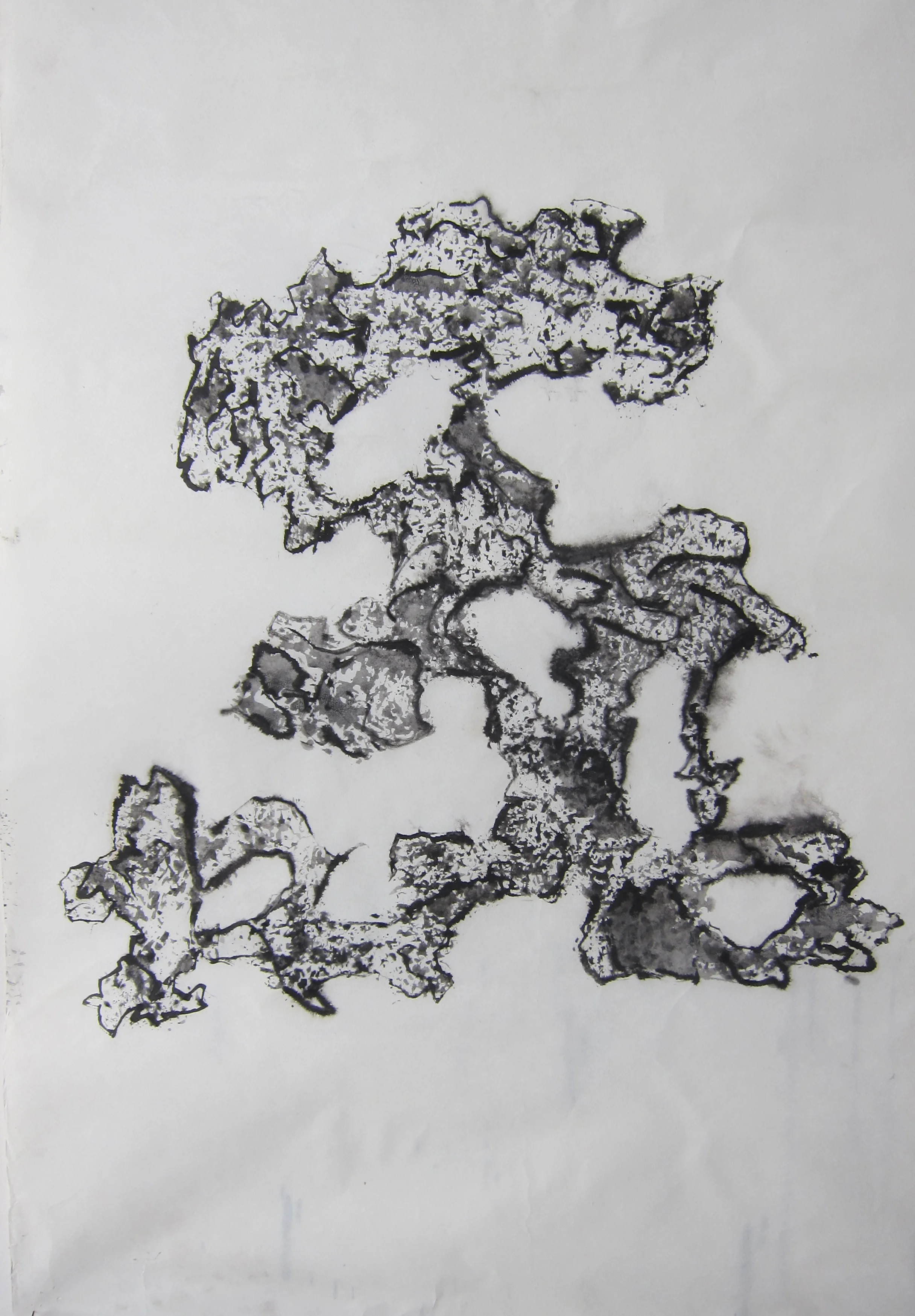   Mixed mediums on rice paper  