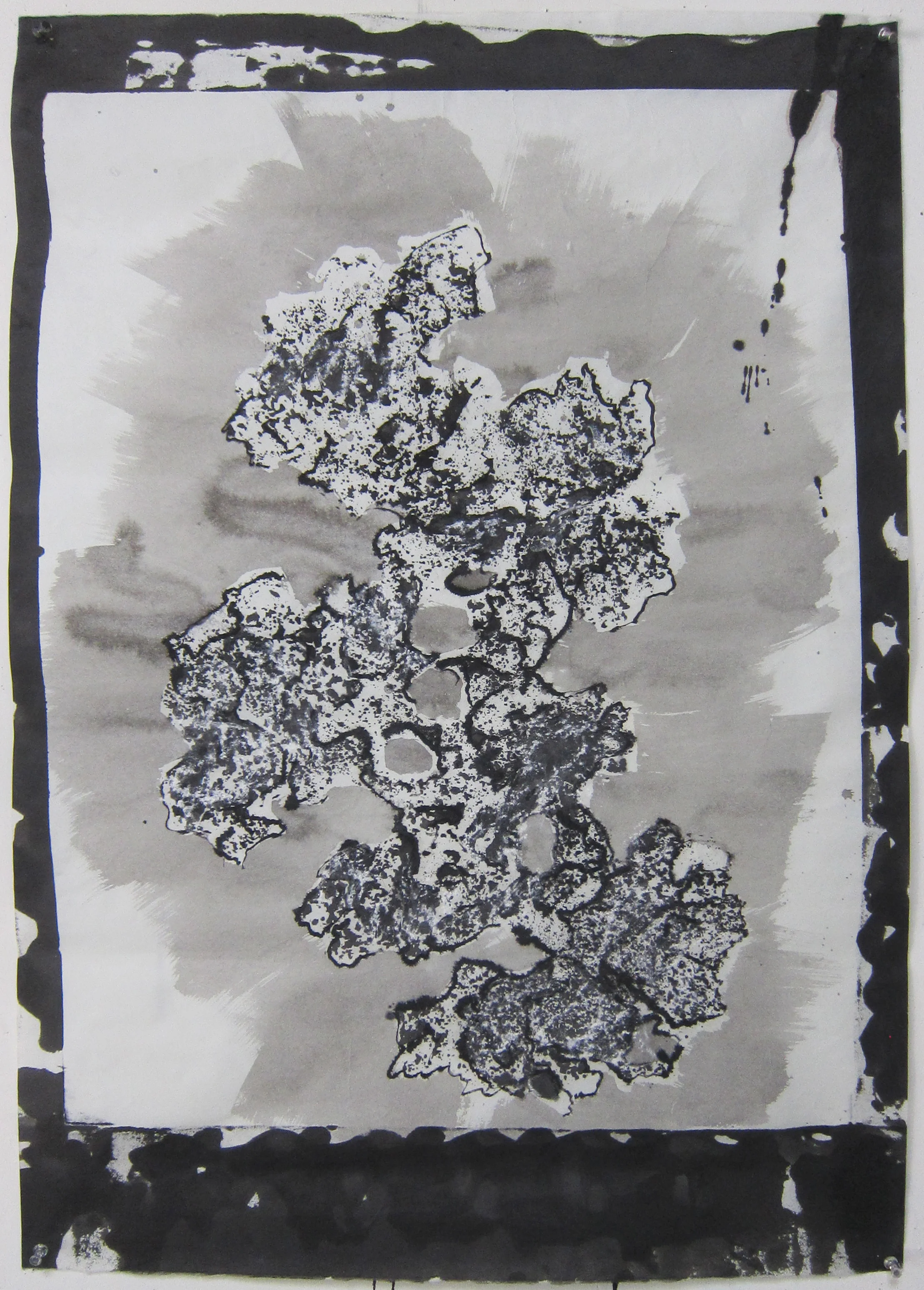   India ink and tempera on rice paper  