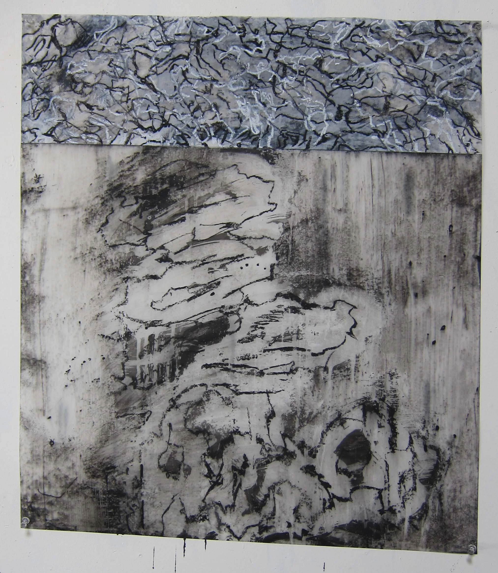   Mixed mediums on ink jet film  