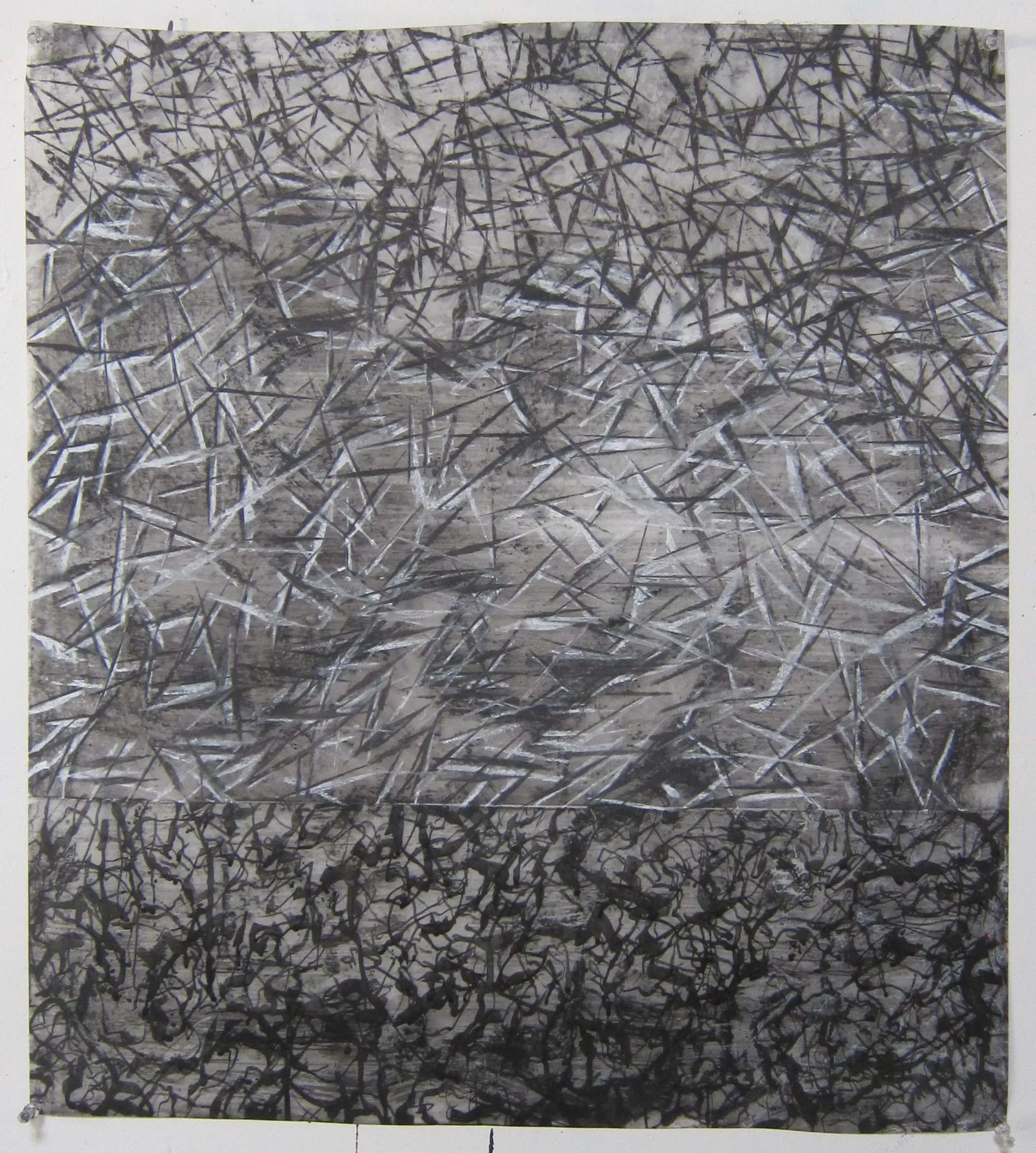   Mixed mediums on ink jet film  