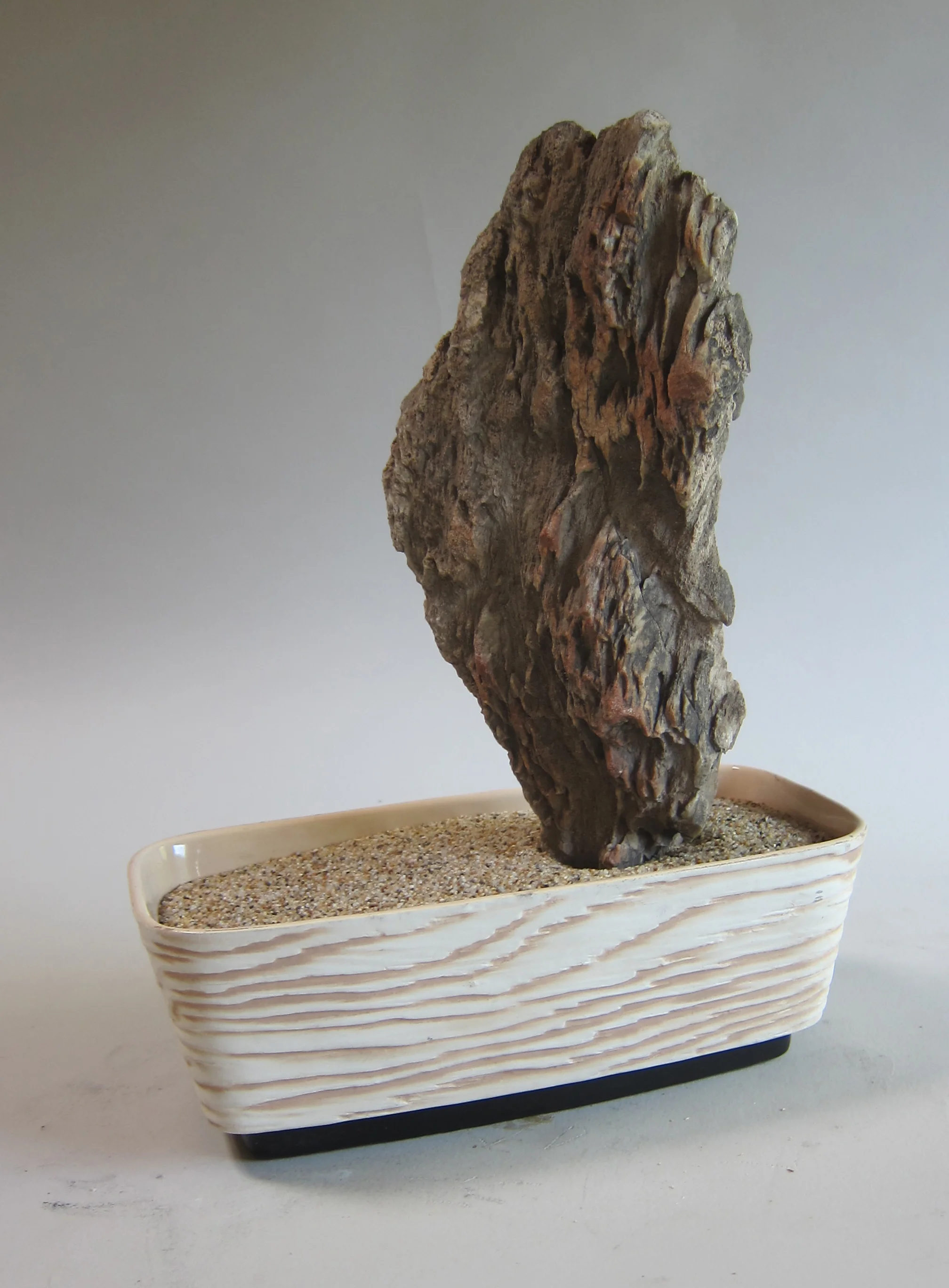   Mojave desert stone, midcentury ceramic vessel.&nbsp;  