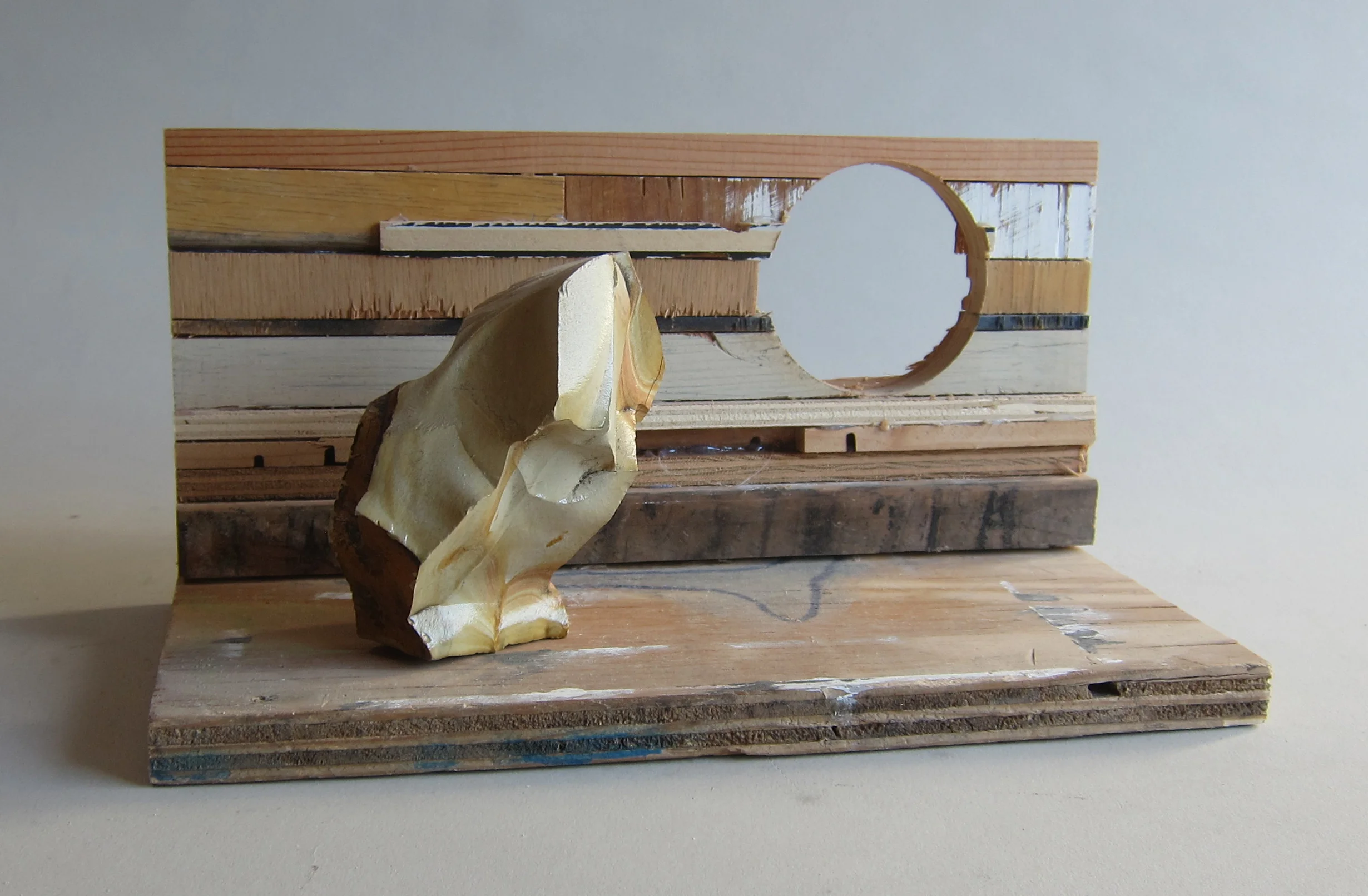   Arizona desert stone, scrap wood.&nbsp;  