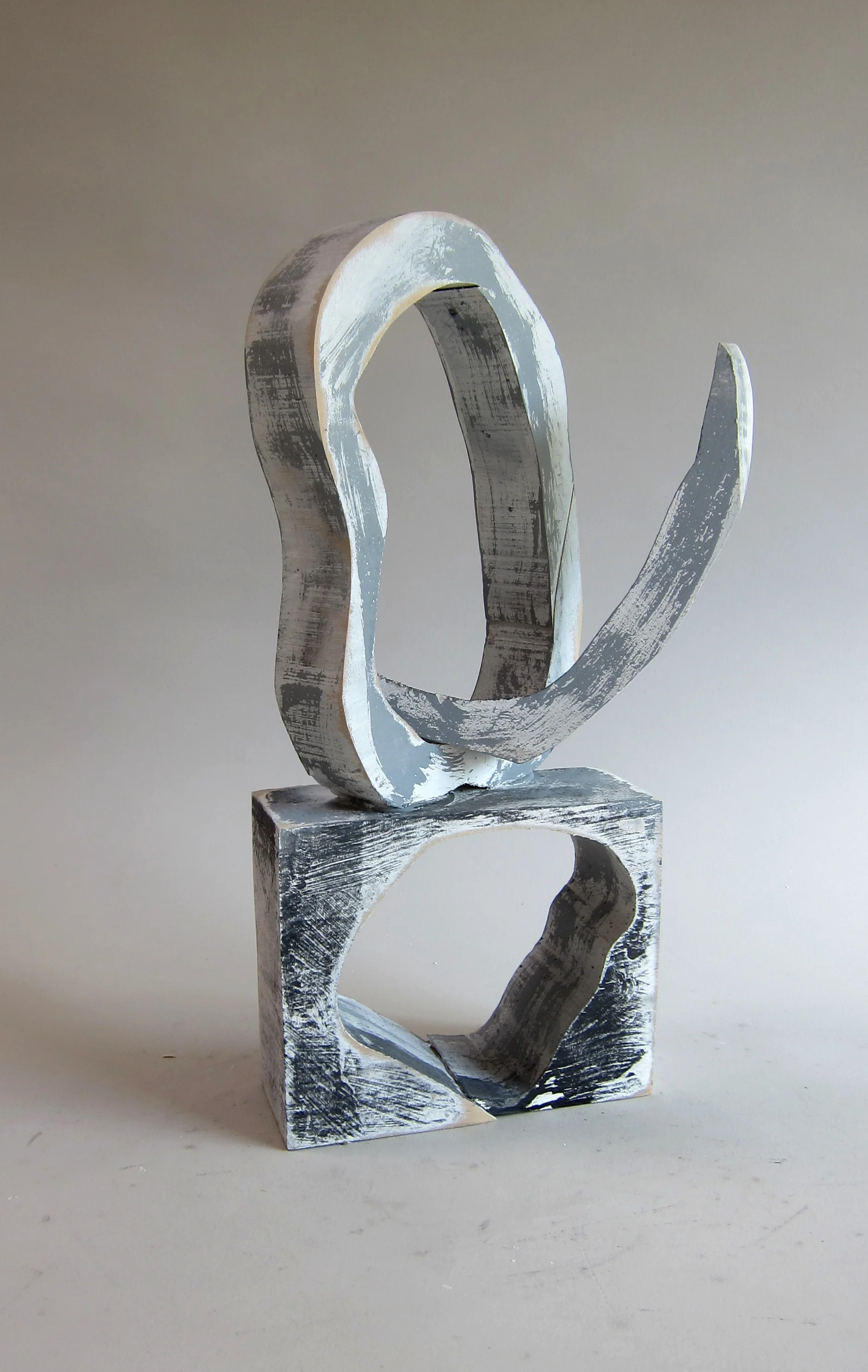   Recycled wood, India ink, paint  