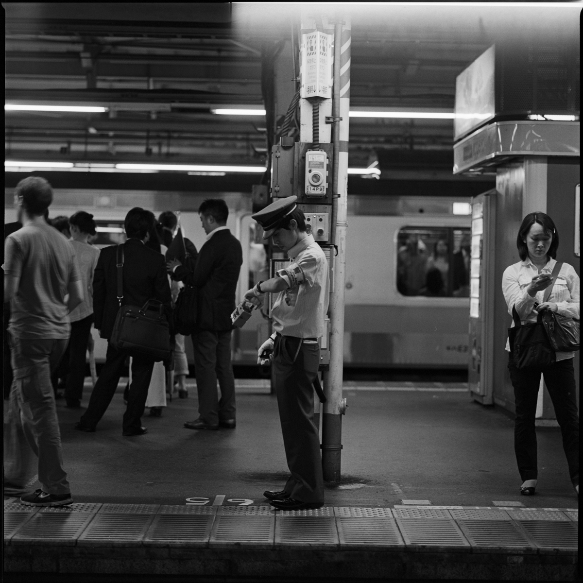 Shinjuku station. Always on time.